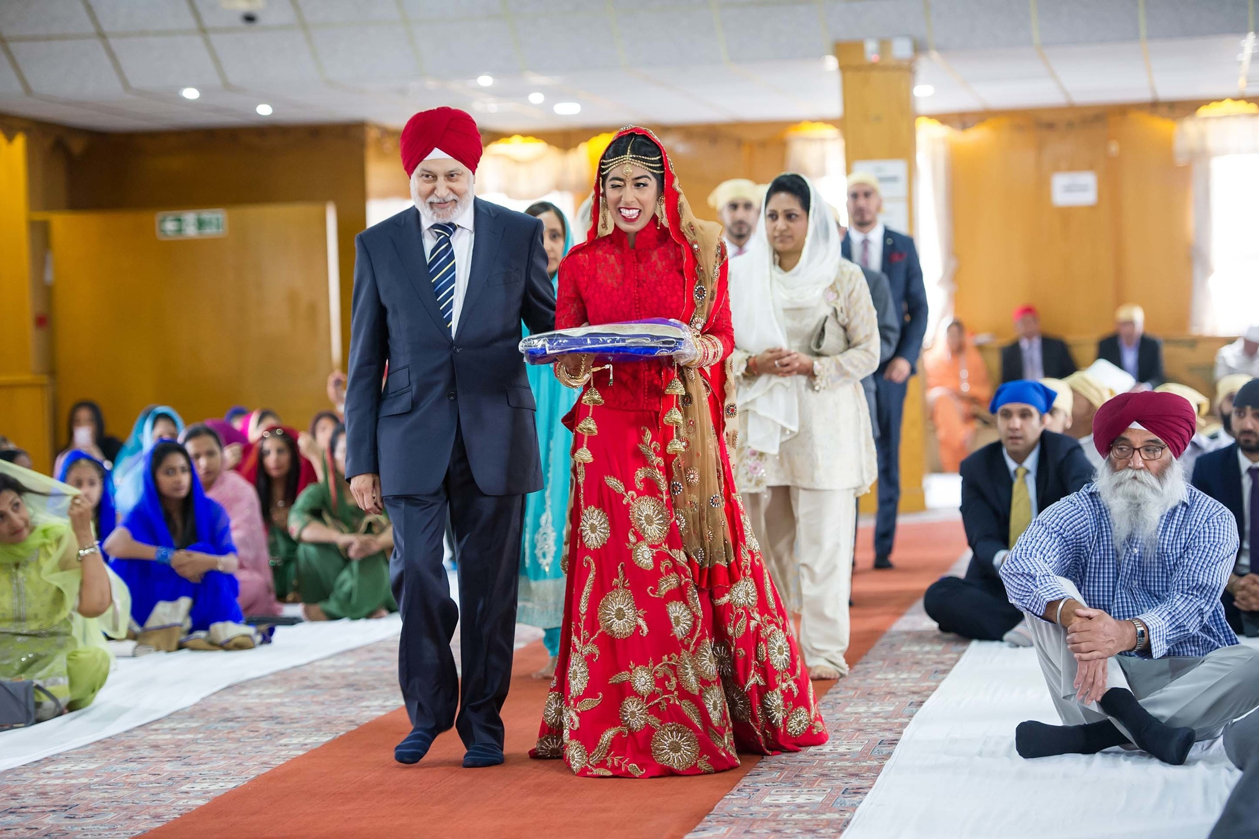 Wedding Gurdwara Sri Guru Singh Sabha Southall London UK Nikon D850 Sikh religious ceremony