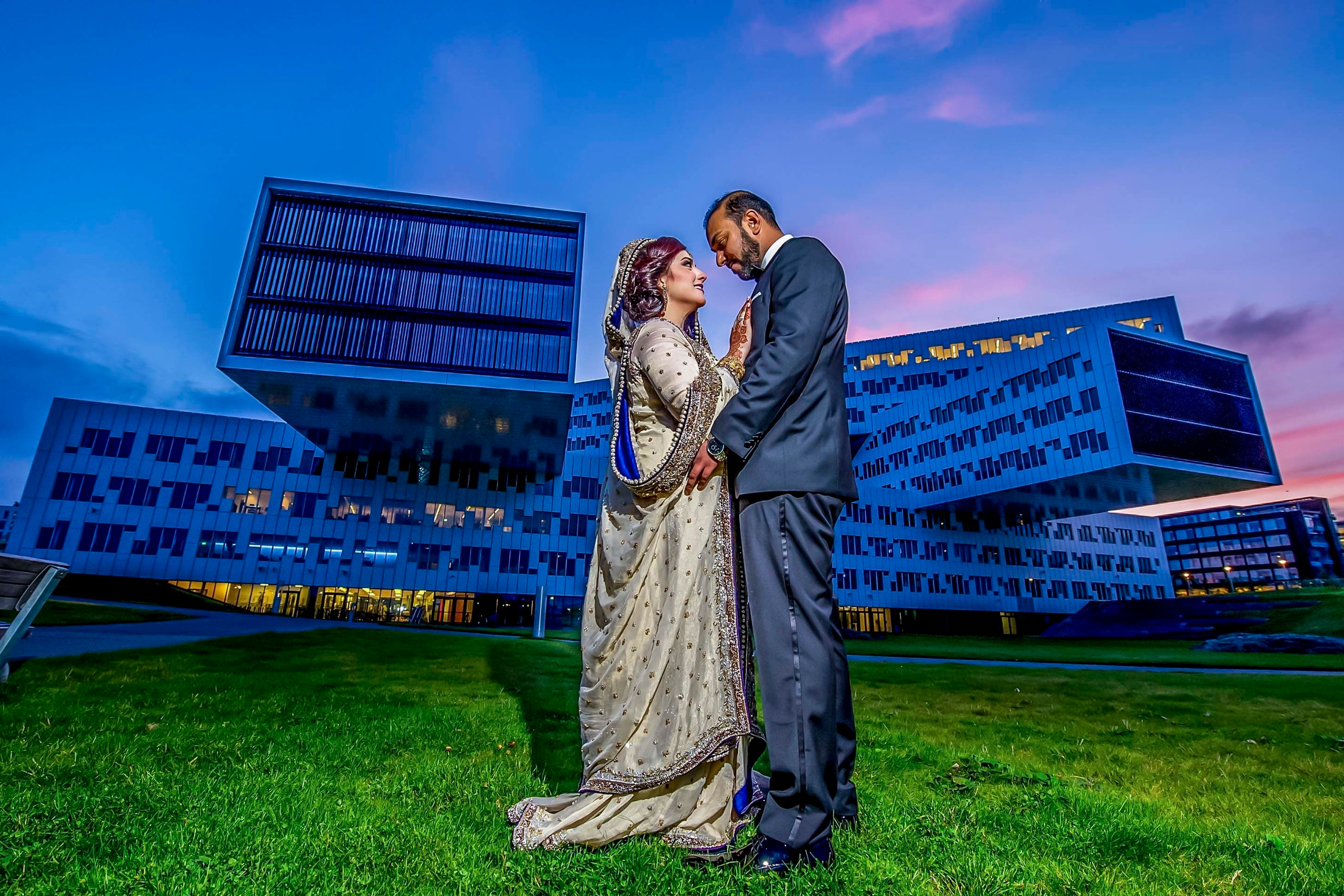 Asian wedding photography session. Equinor StatoilOslo Norway.Wedding photographer Nikon D850
