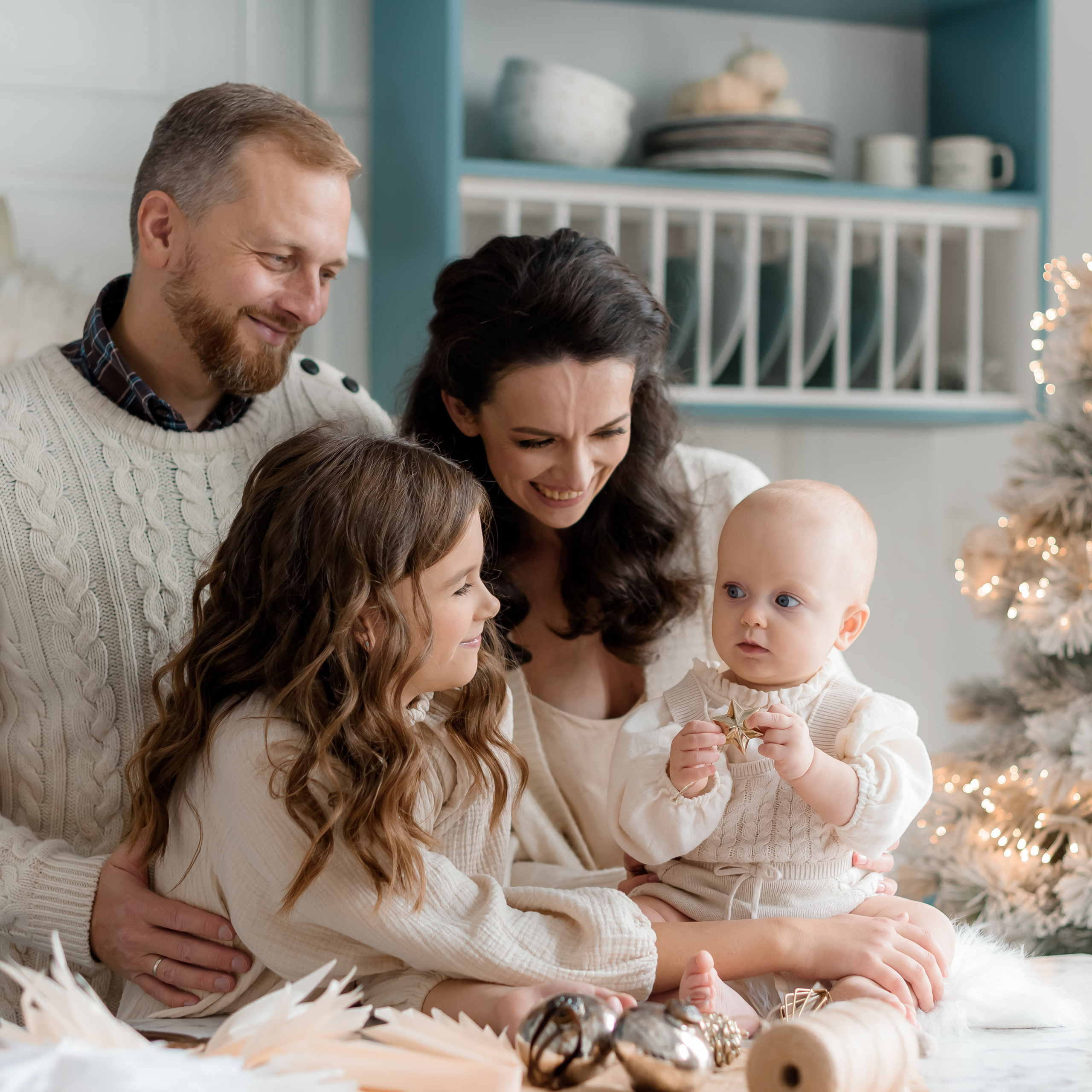 Новорічна сімейна зйомка. МонохромСтудио