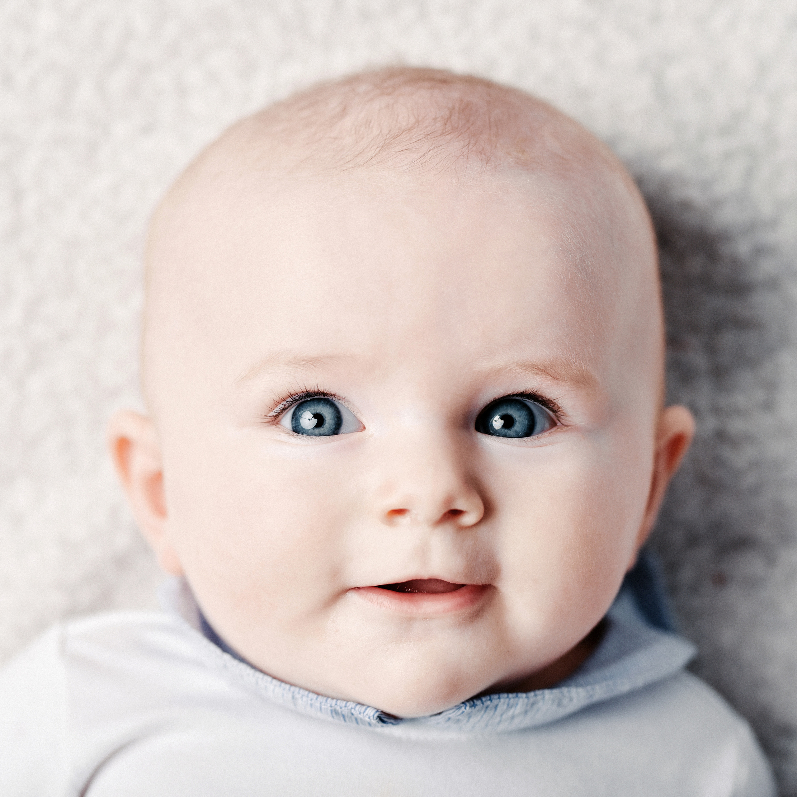 Charlotte and Bryan, At-home baby portrait photos