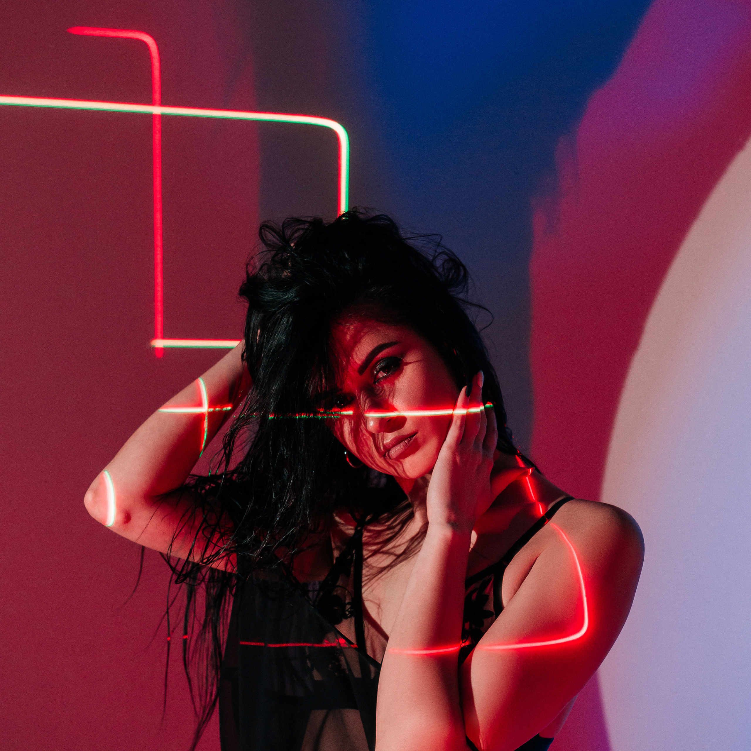 Лазерная фотосессия с Ариной