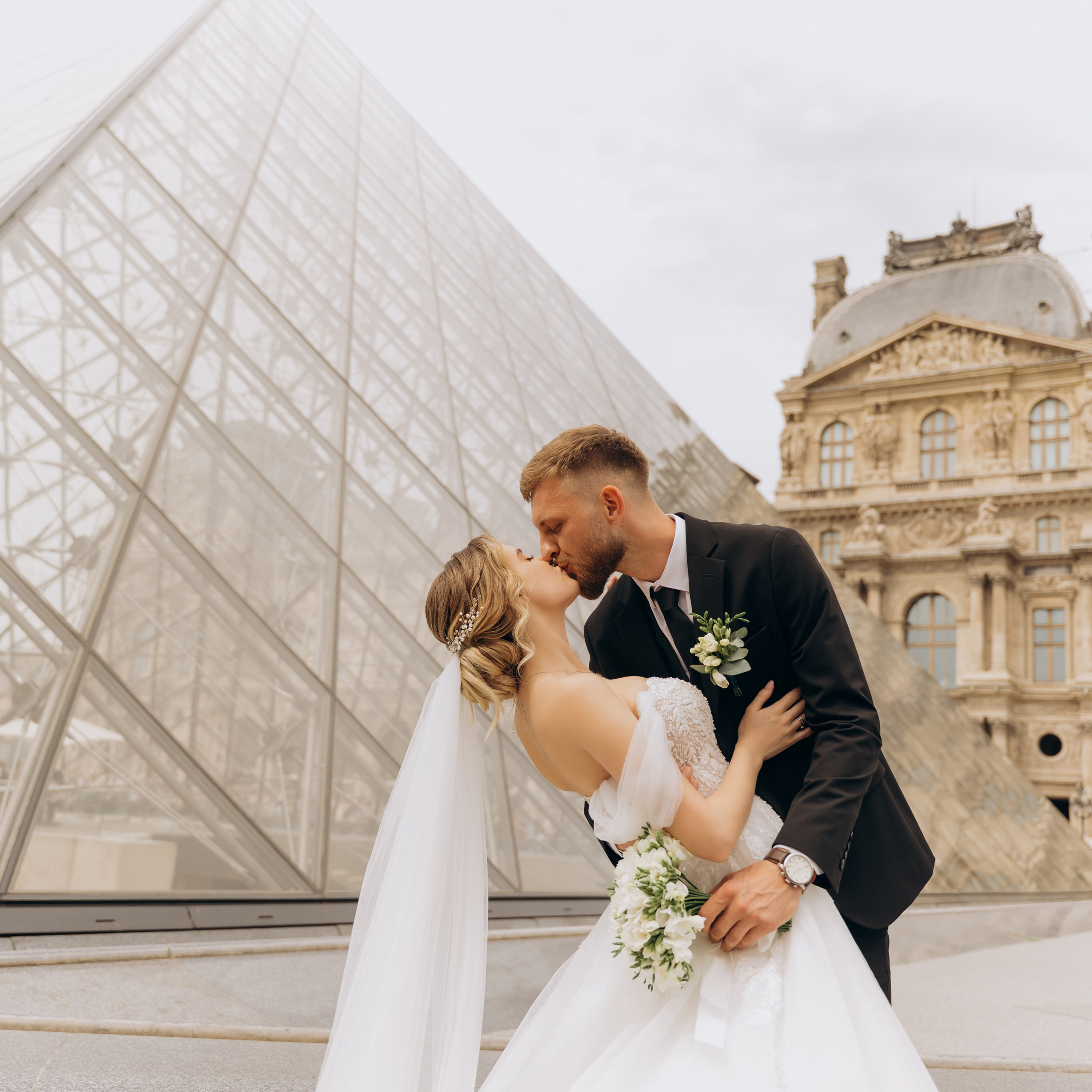 Wedding Day in Paris and Reception