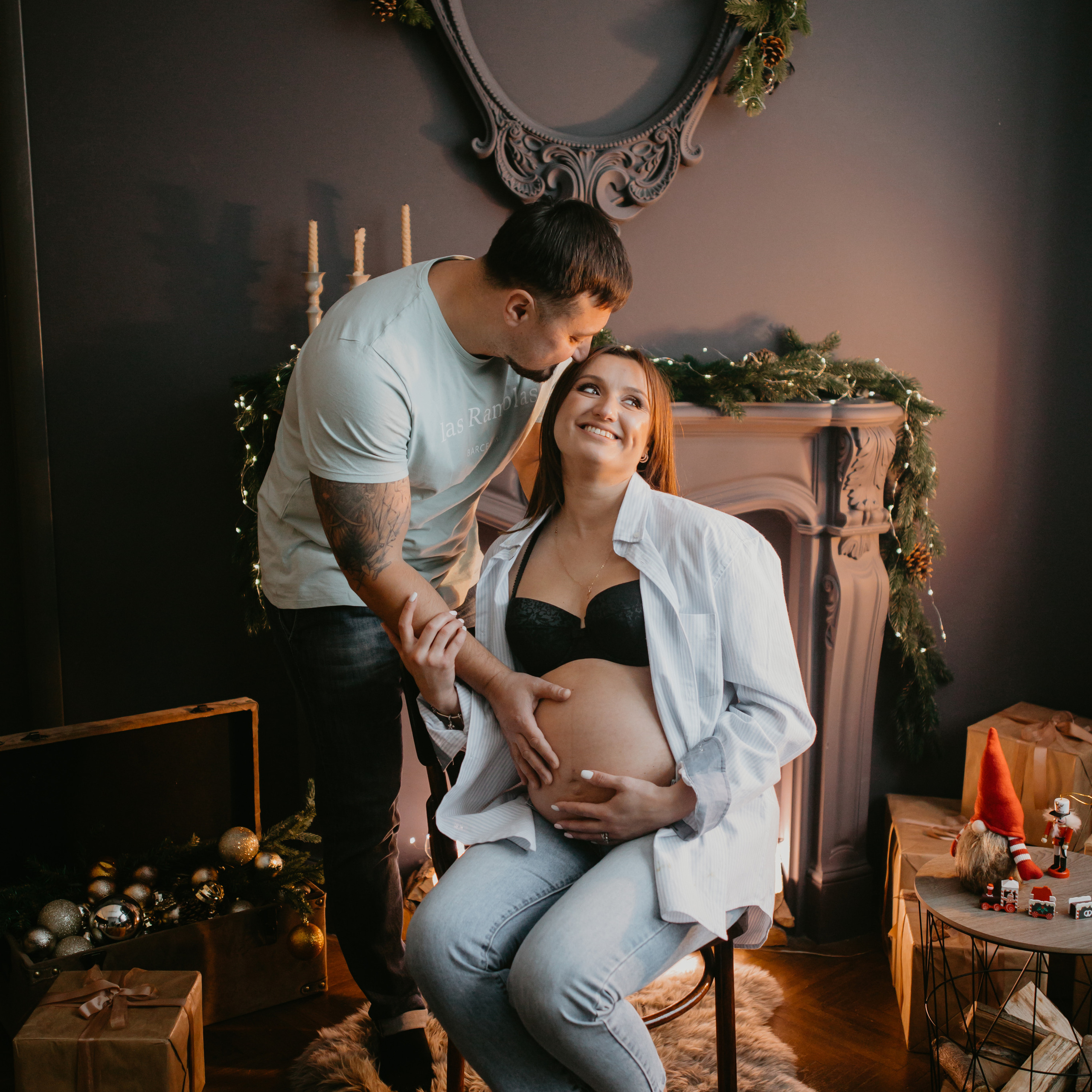 Новорічна зйомка вагітності