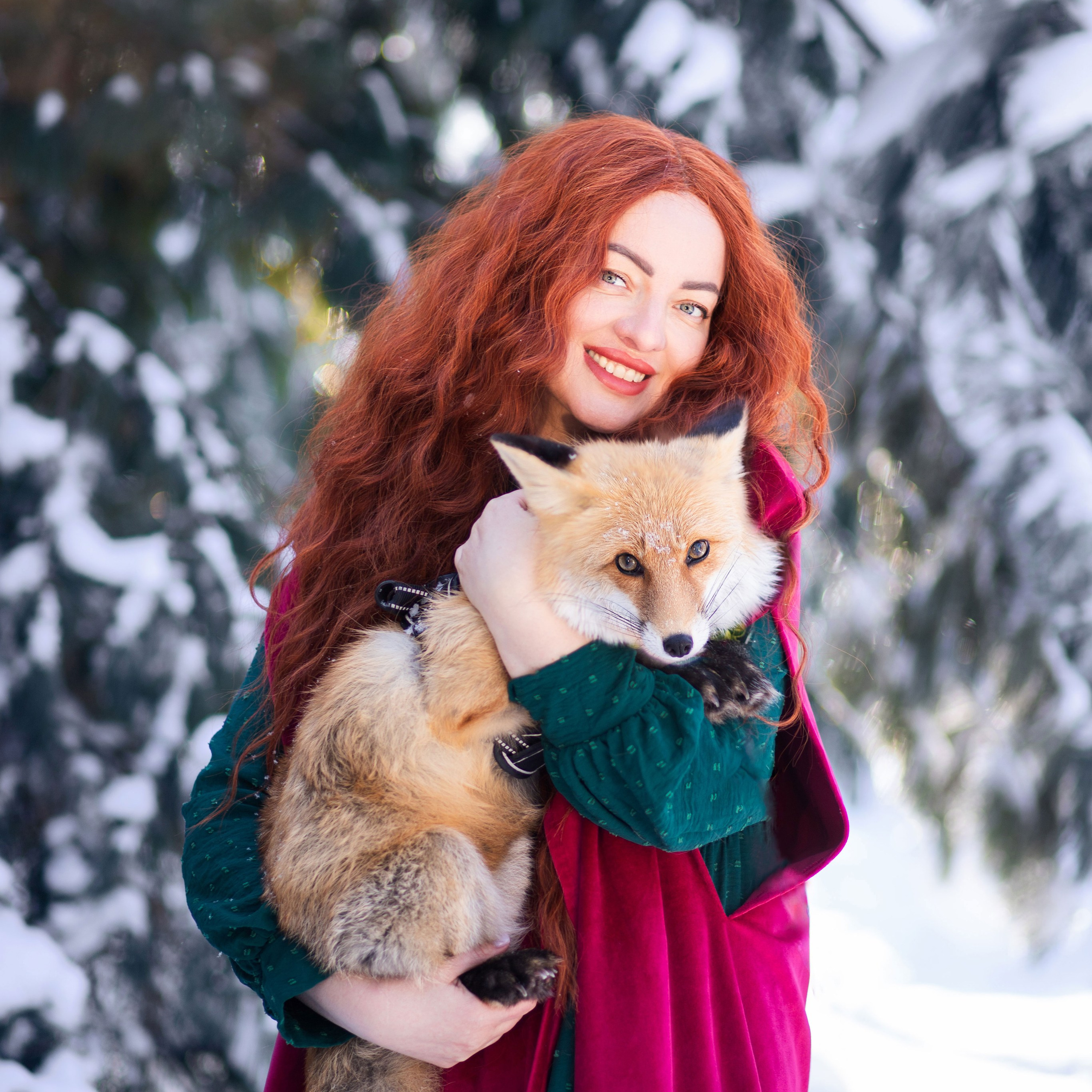 Фотозйомка в зимовому лісі з Яною