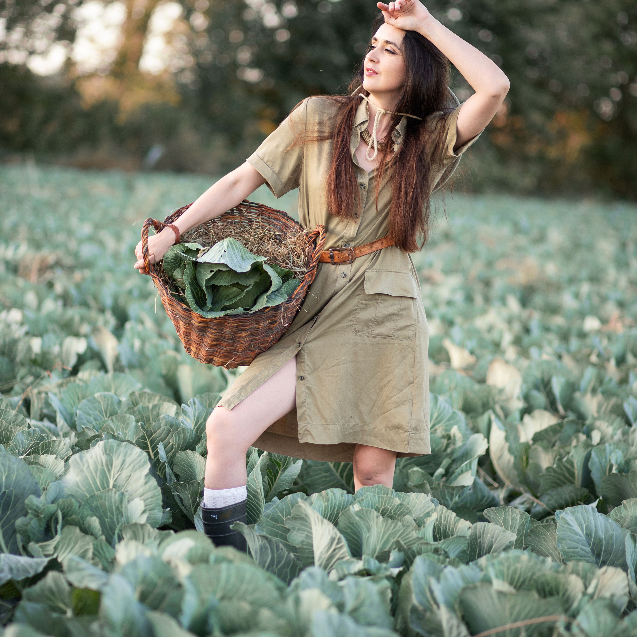 Фотозйомка в капусті з Танею