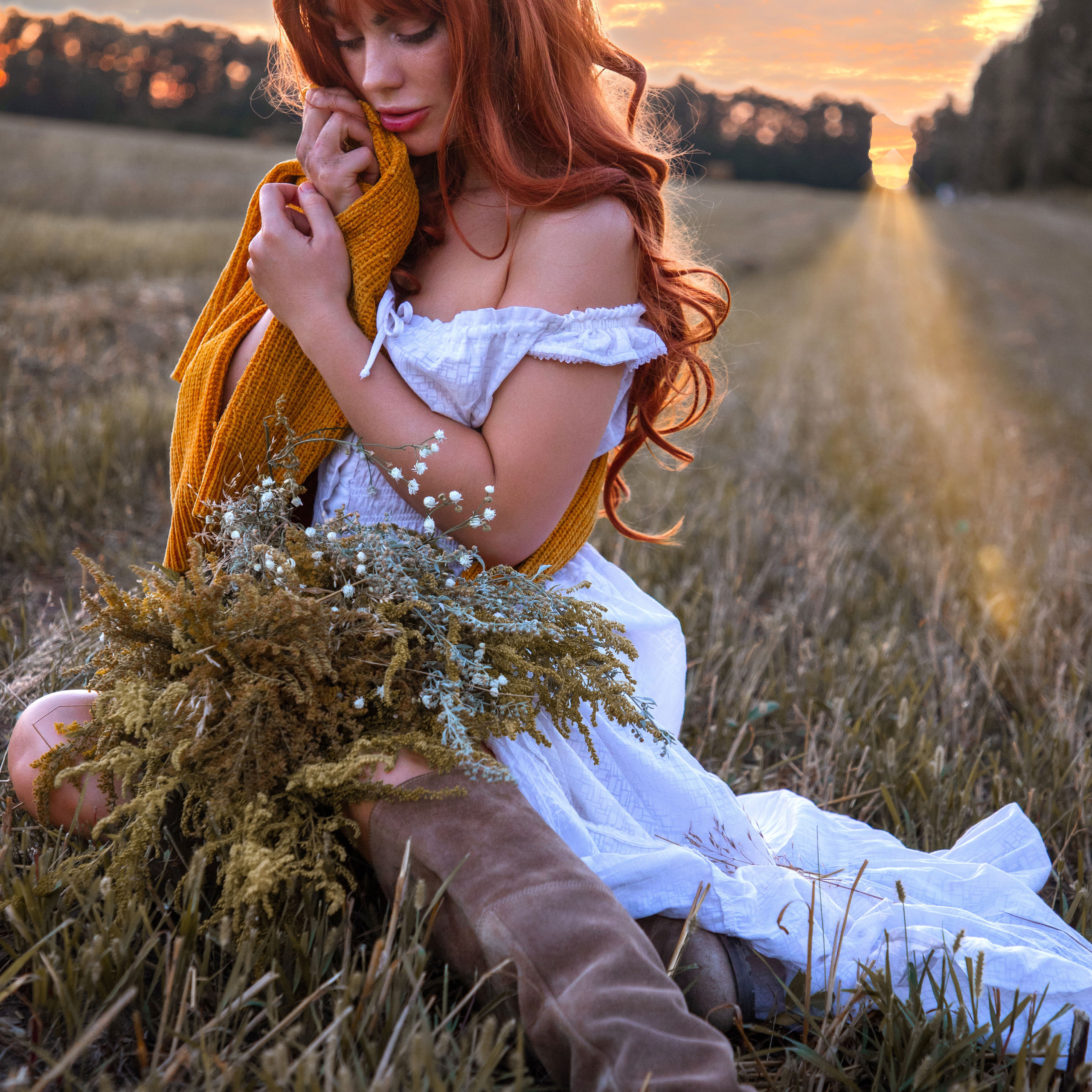 Фотозйомка з Олесею на заході сонця