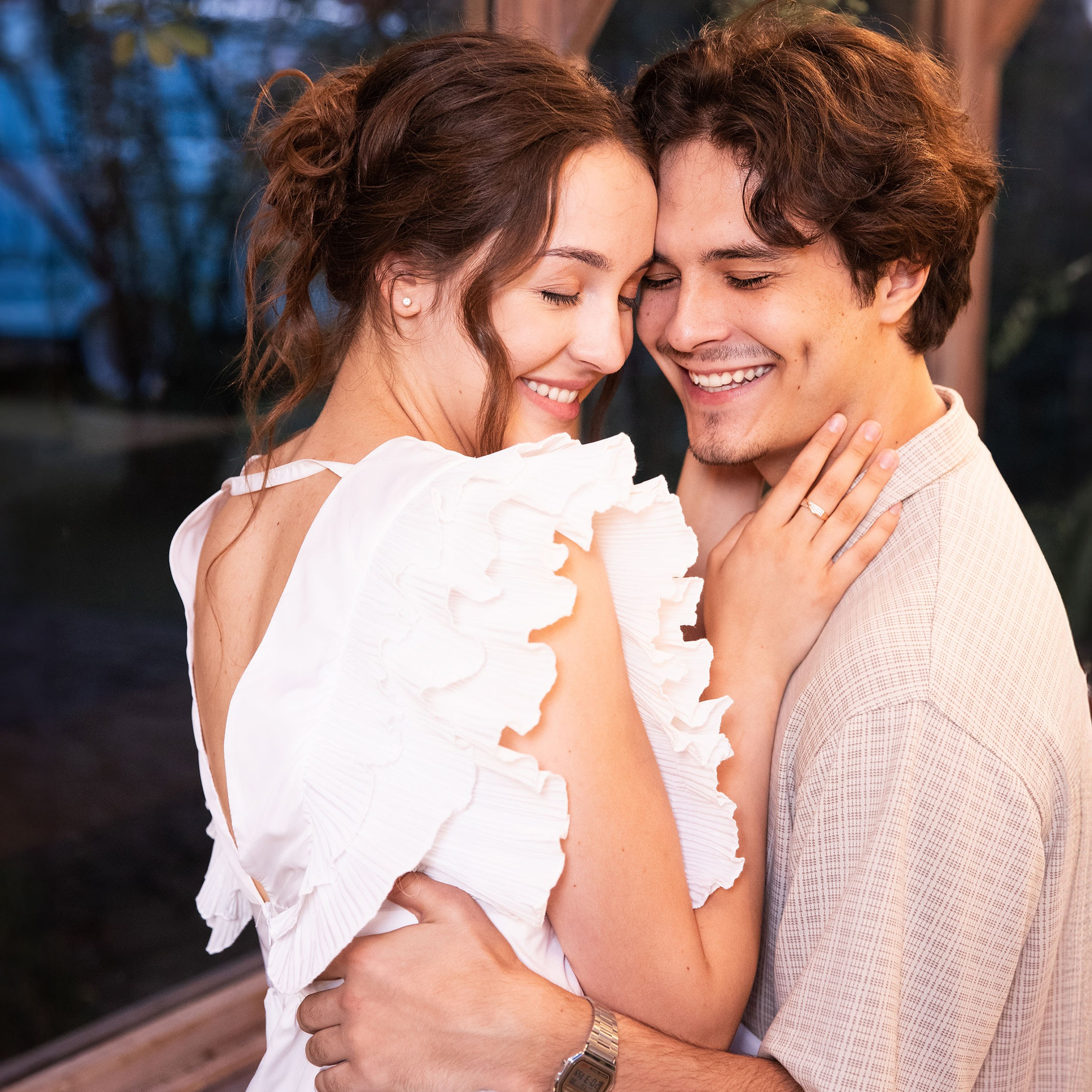 Весільна фотозйомка в садовому будиночку