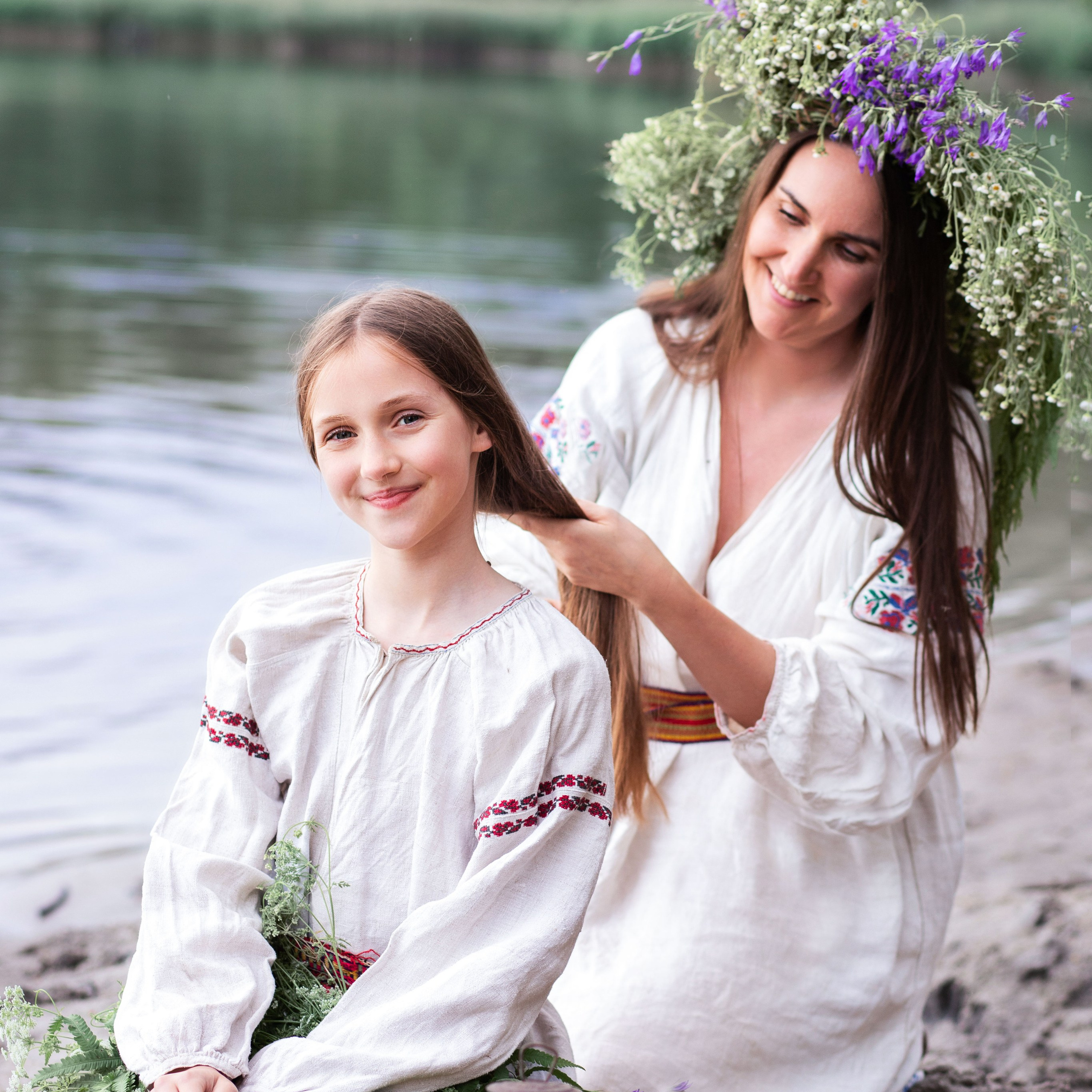 Фотозйомка до свята Івана Купайла з Ксюшою і донечкою