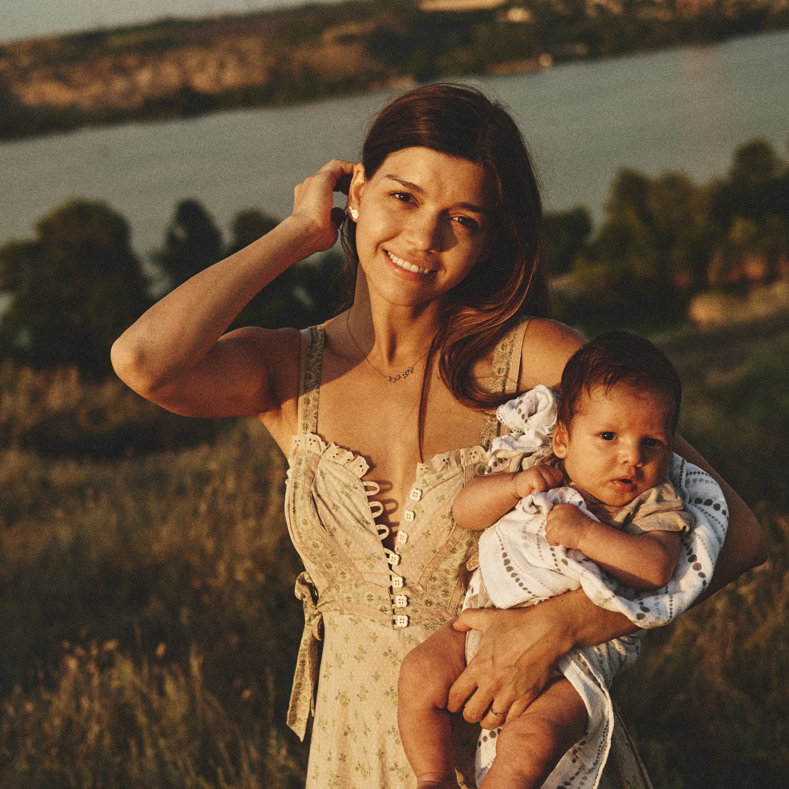 Настя с сыновьями