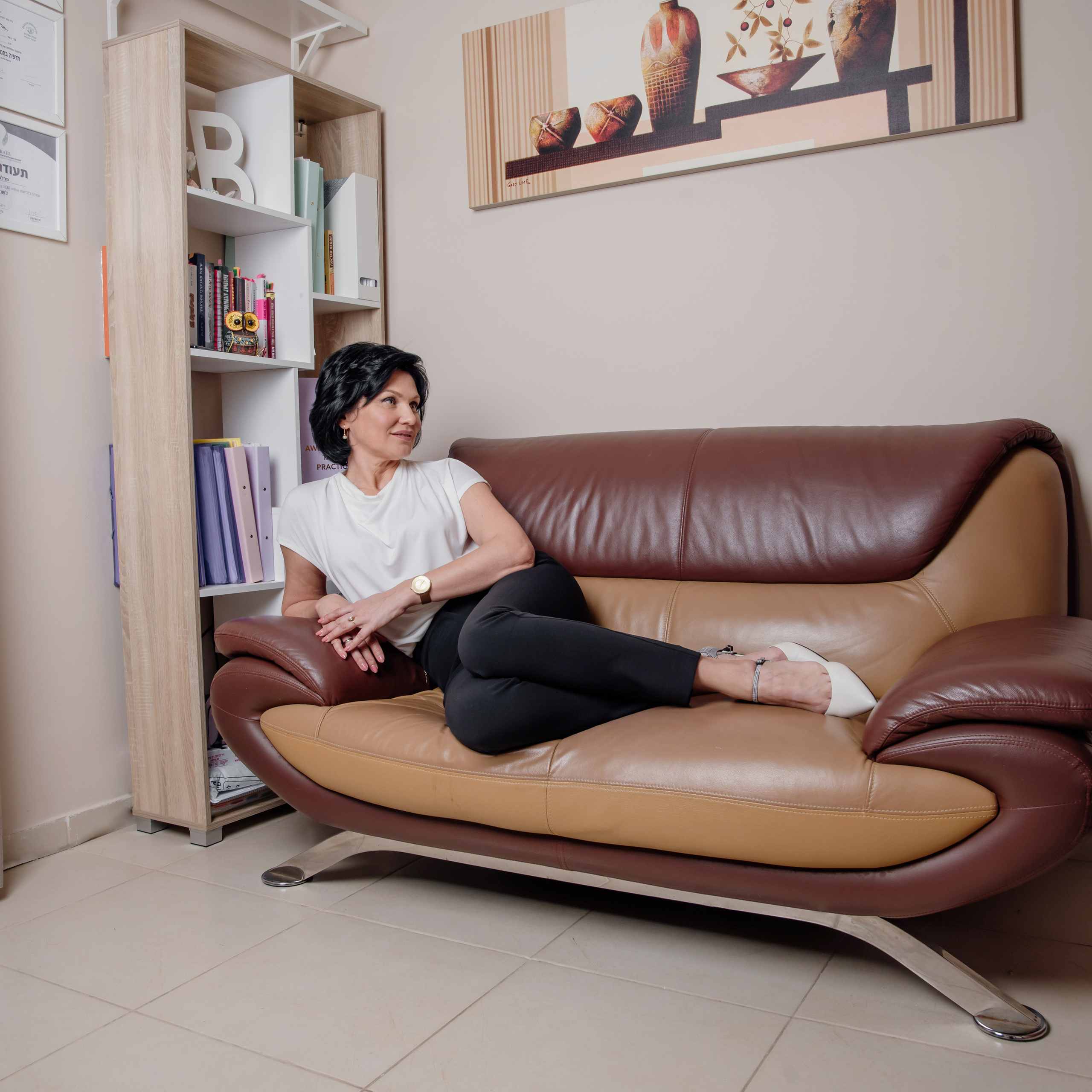 Shooting for a profile of a psychologist. צלמת ירושלים תל אביב ישראל