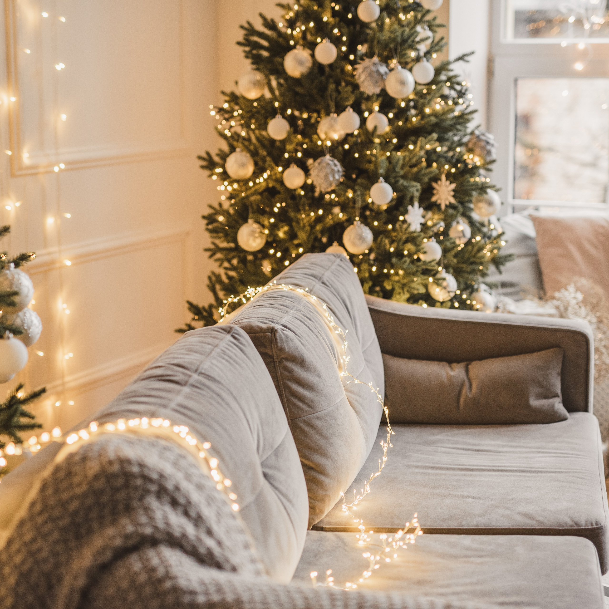 Рождественская фотостудия Рига. Рождественская спальня. Рождественский декор