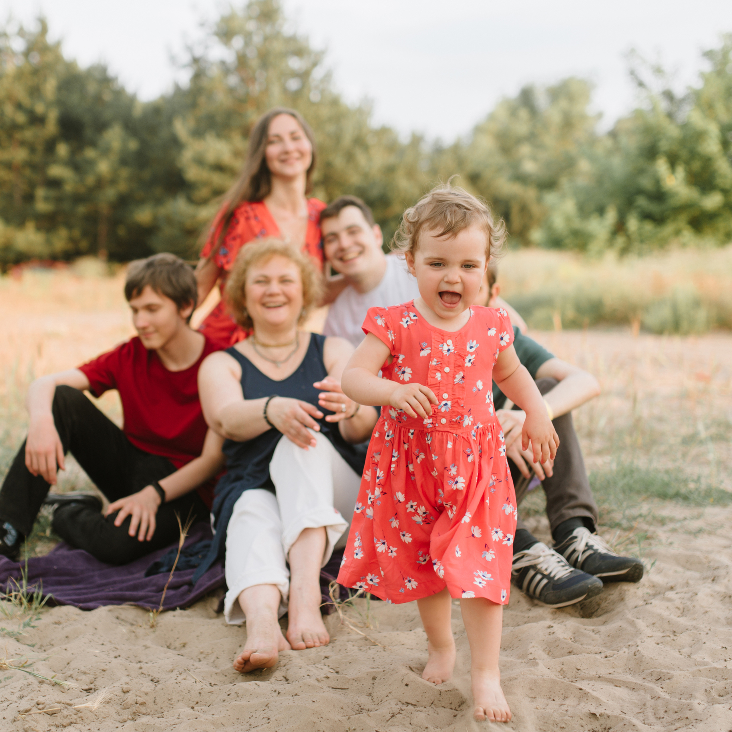 Tania, Liza, Dima & family