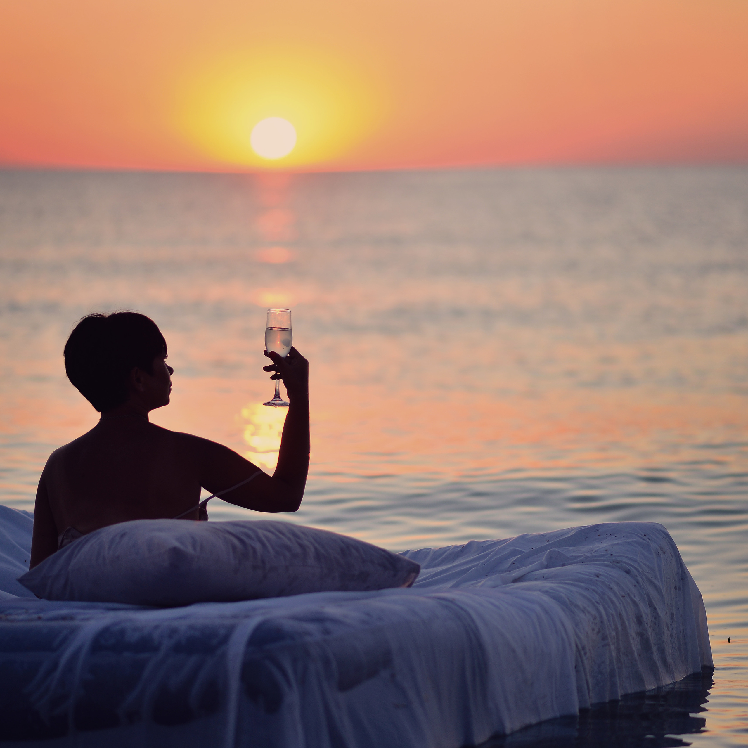 Съёмка на море