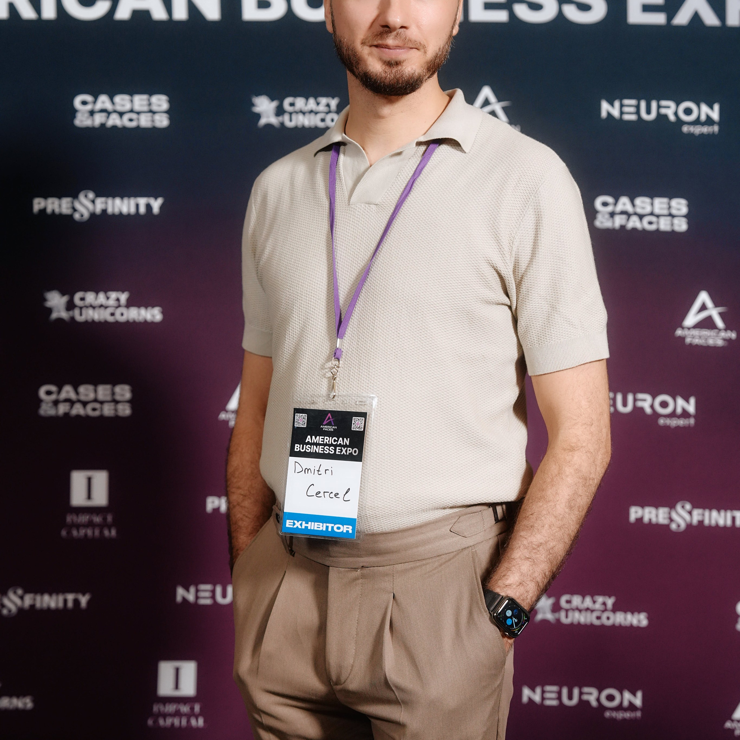 Executive speaker portrait at corporate summit Miami — professional photographer