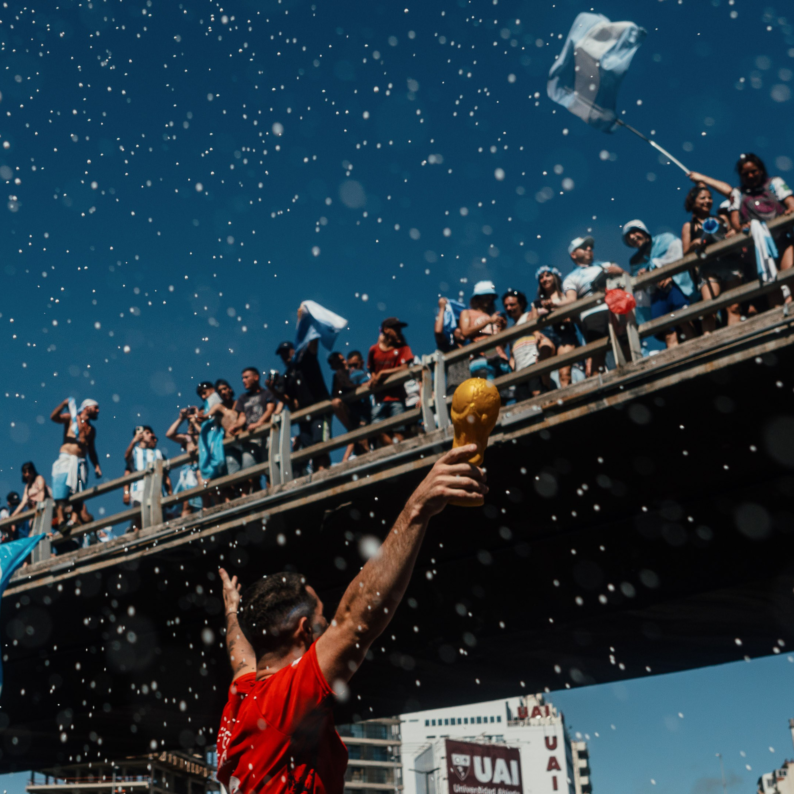 Argentina World Cup Champion. Celebrations in the City of Buenos Aires. Federico Borobio, street and documentary photography.