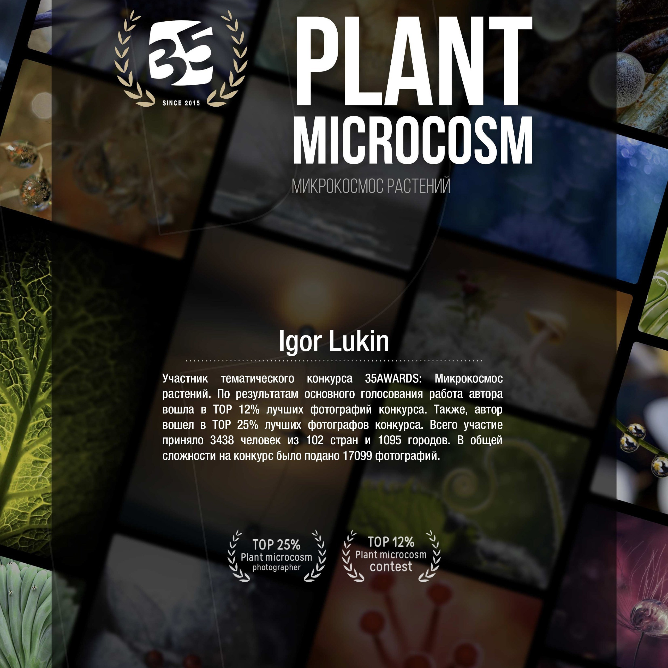 МИКРОКОСМОС РАСТЕНИЙ PLANT MICROCOSM