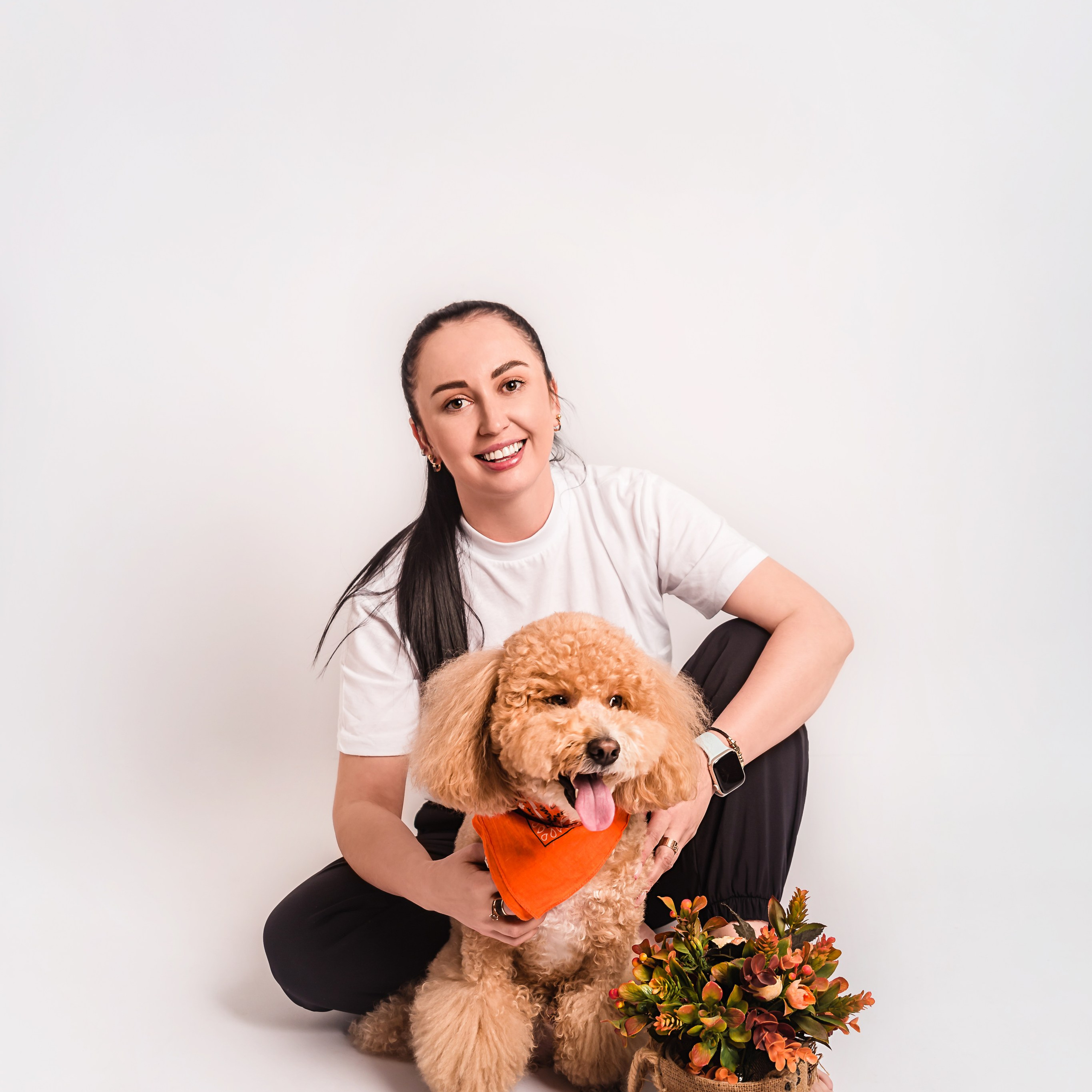 Фотосессия с собакой