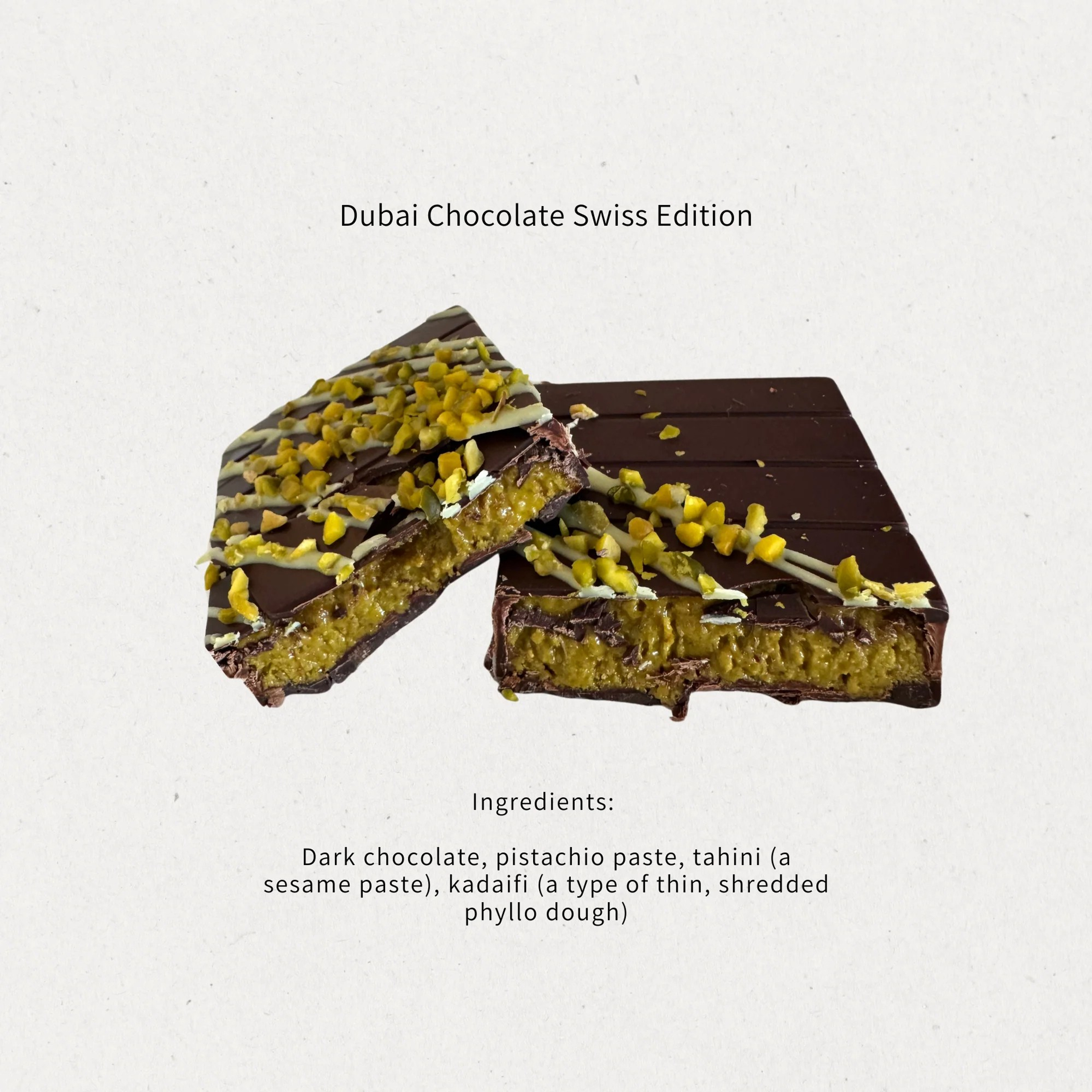 Dubai Chocolate Swiss Edition