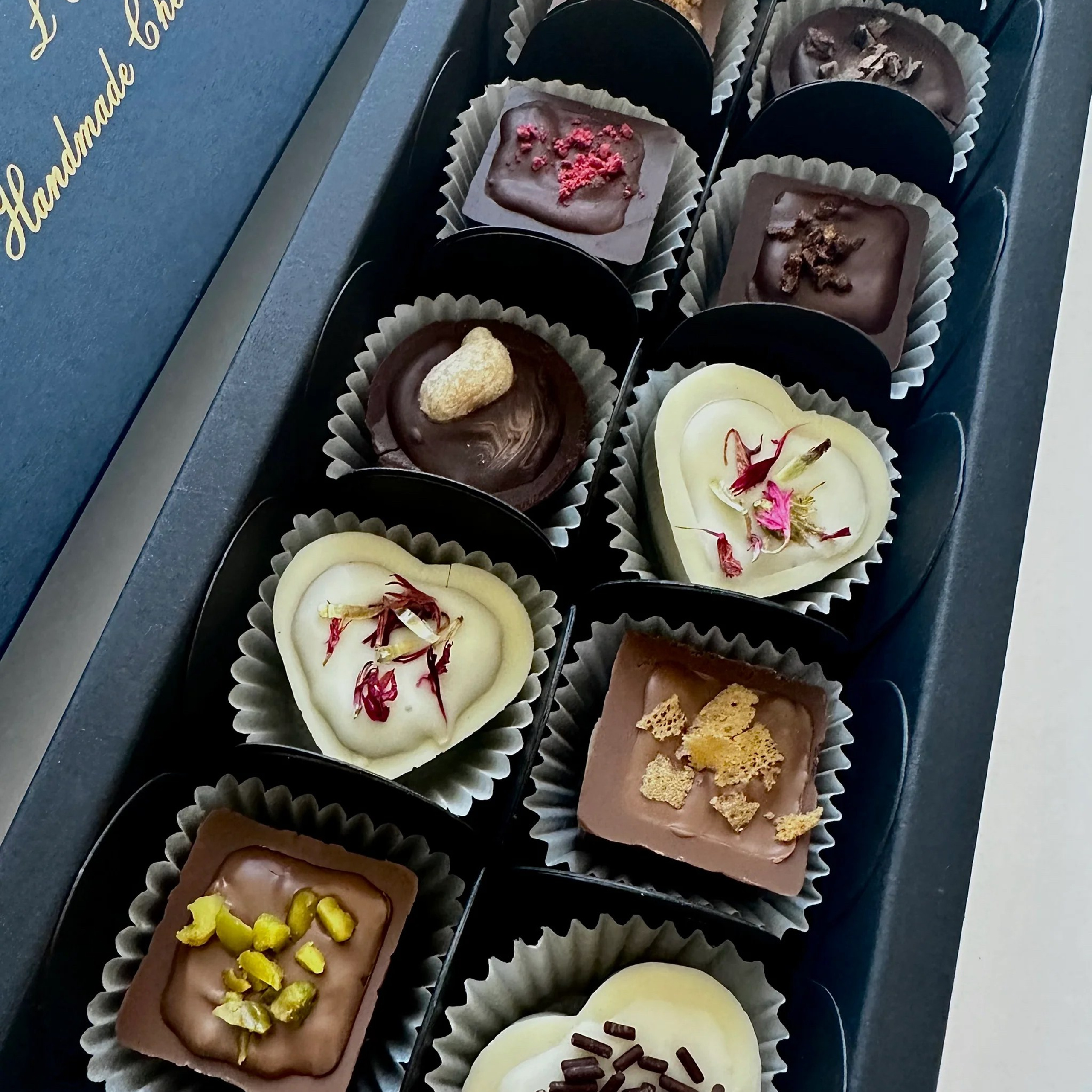 Schokoladen-Pralinen Geschenkbox