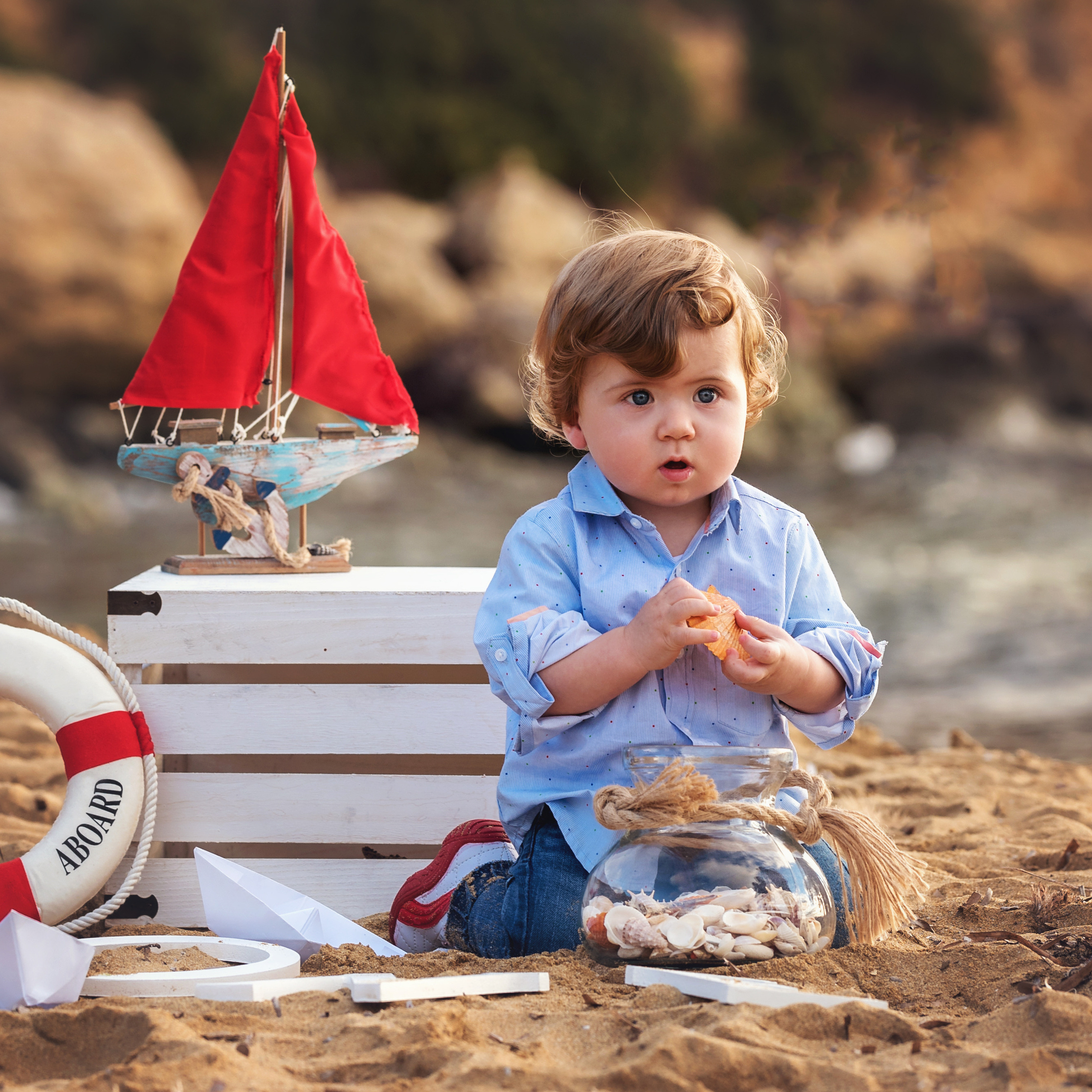 Cake smash first birthday photoshoot. Family and Children Photographer /Φωτογράφος