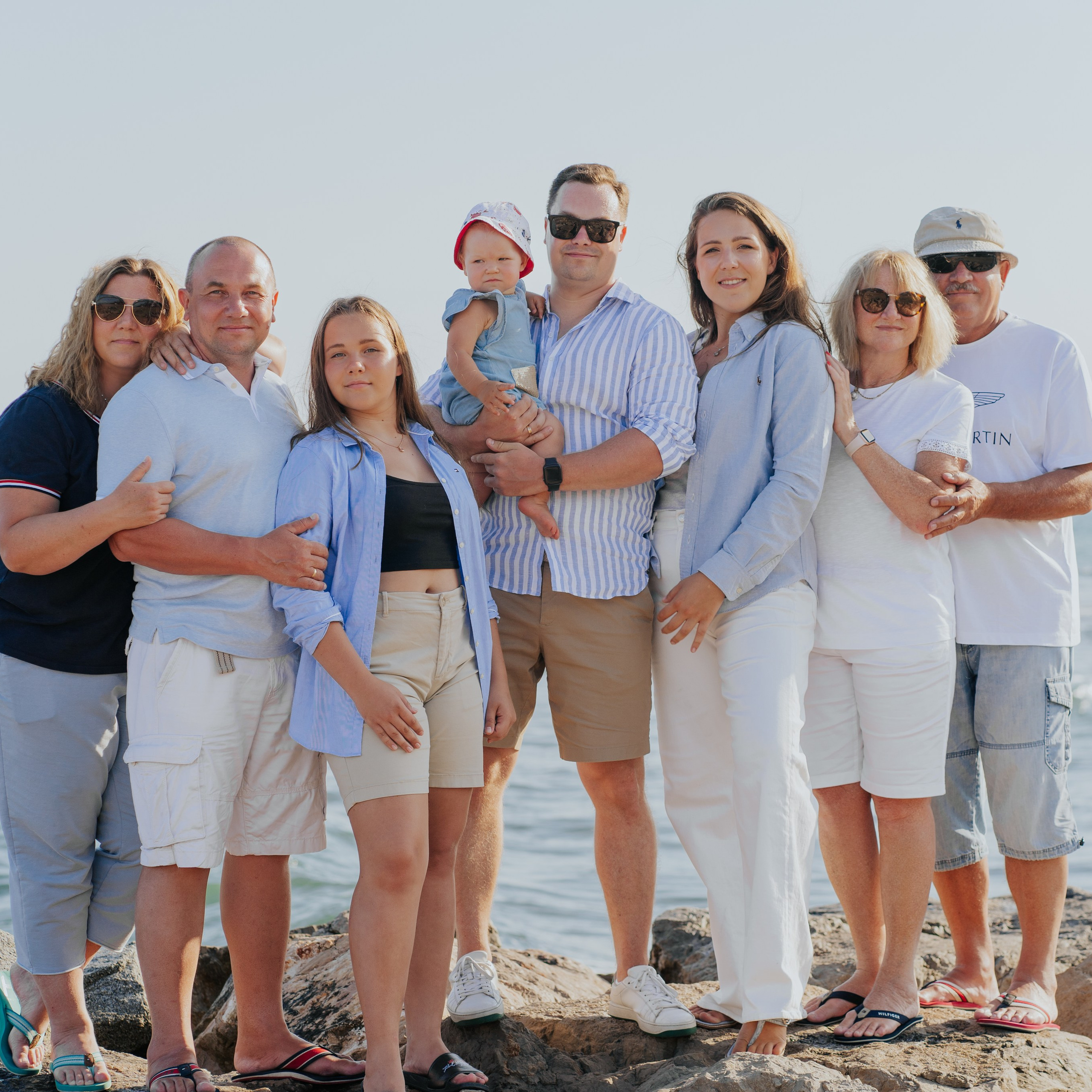 Barcelona family photos on the beach