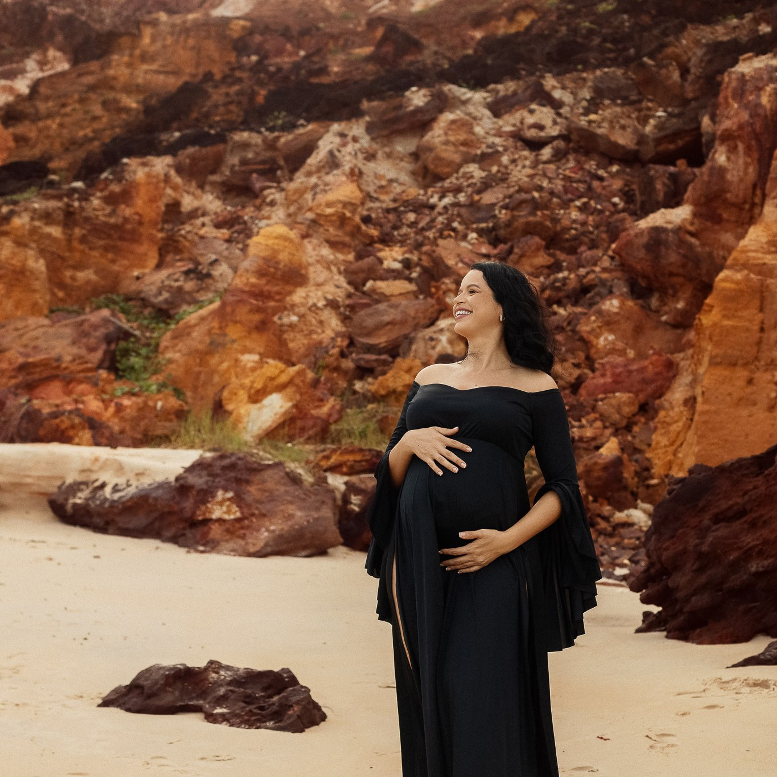 fotografia de gravidez ao ar livre ensaio gestacional em Alagoas fotos de gestante na praia dicas para ensaio de gravidez externo melhores locais para fotos de gestante