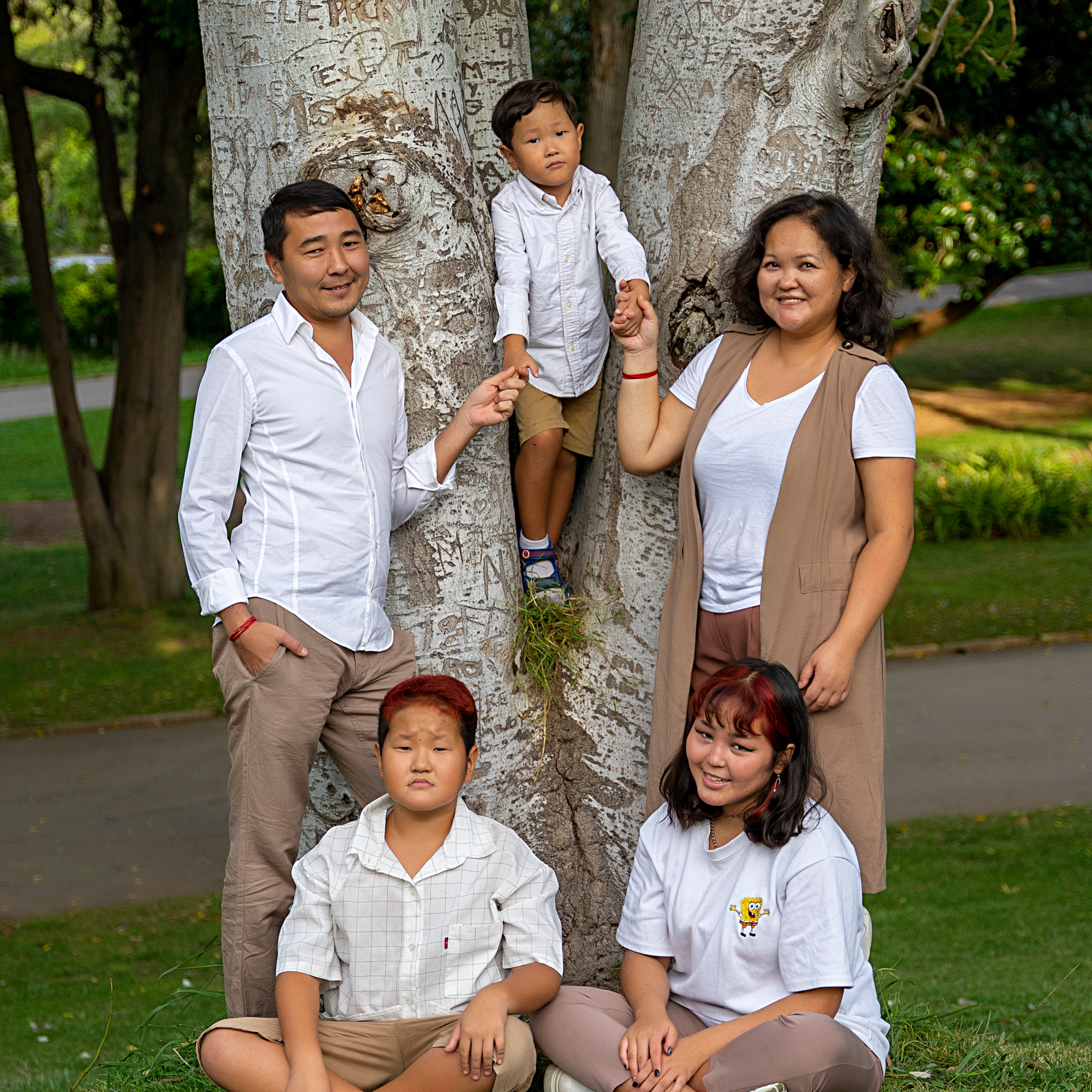 A large and friendly family