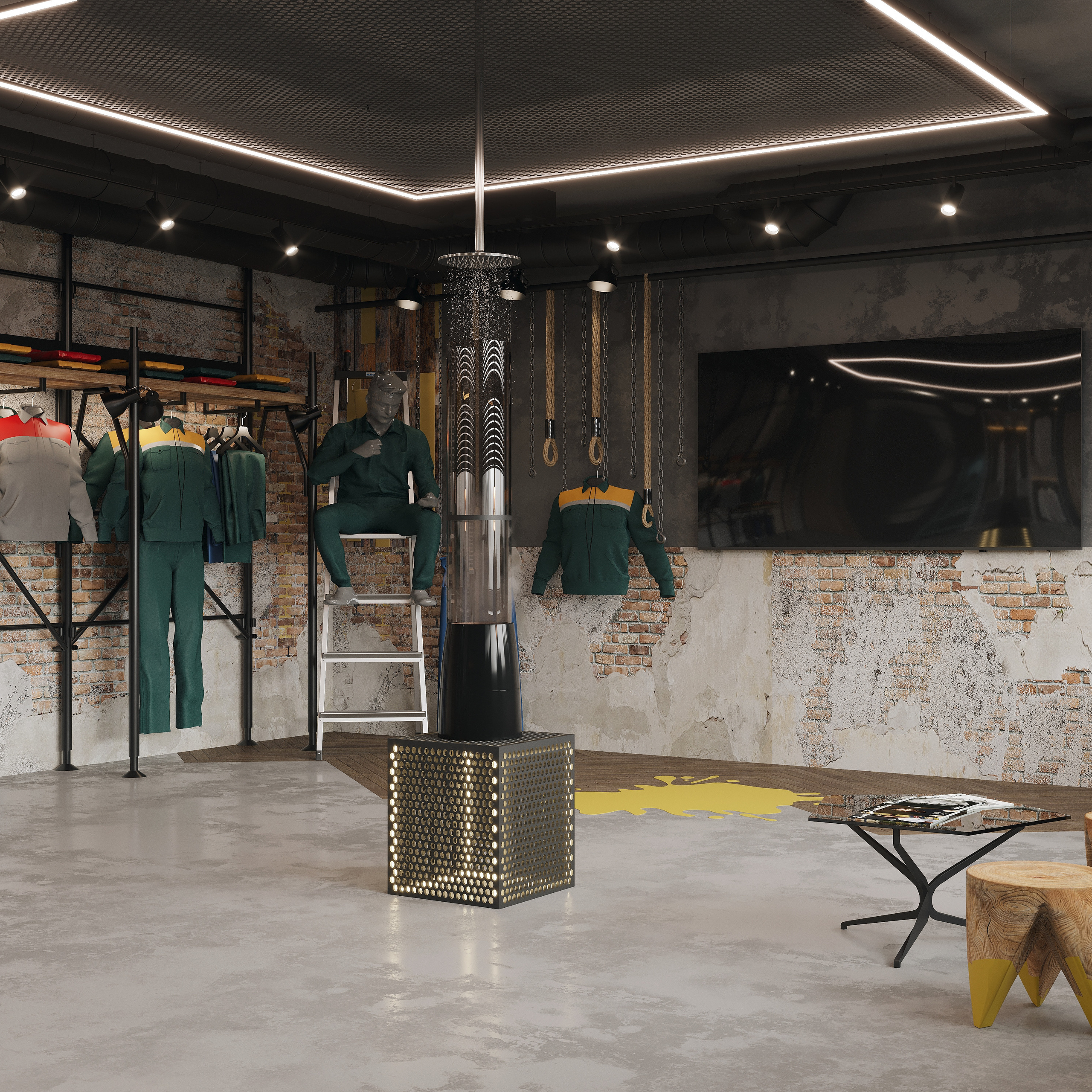 Workwear show room