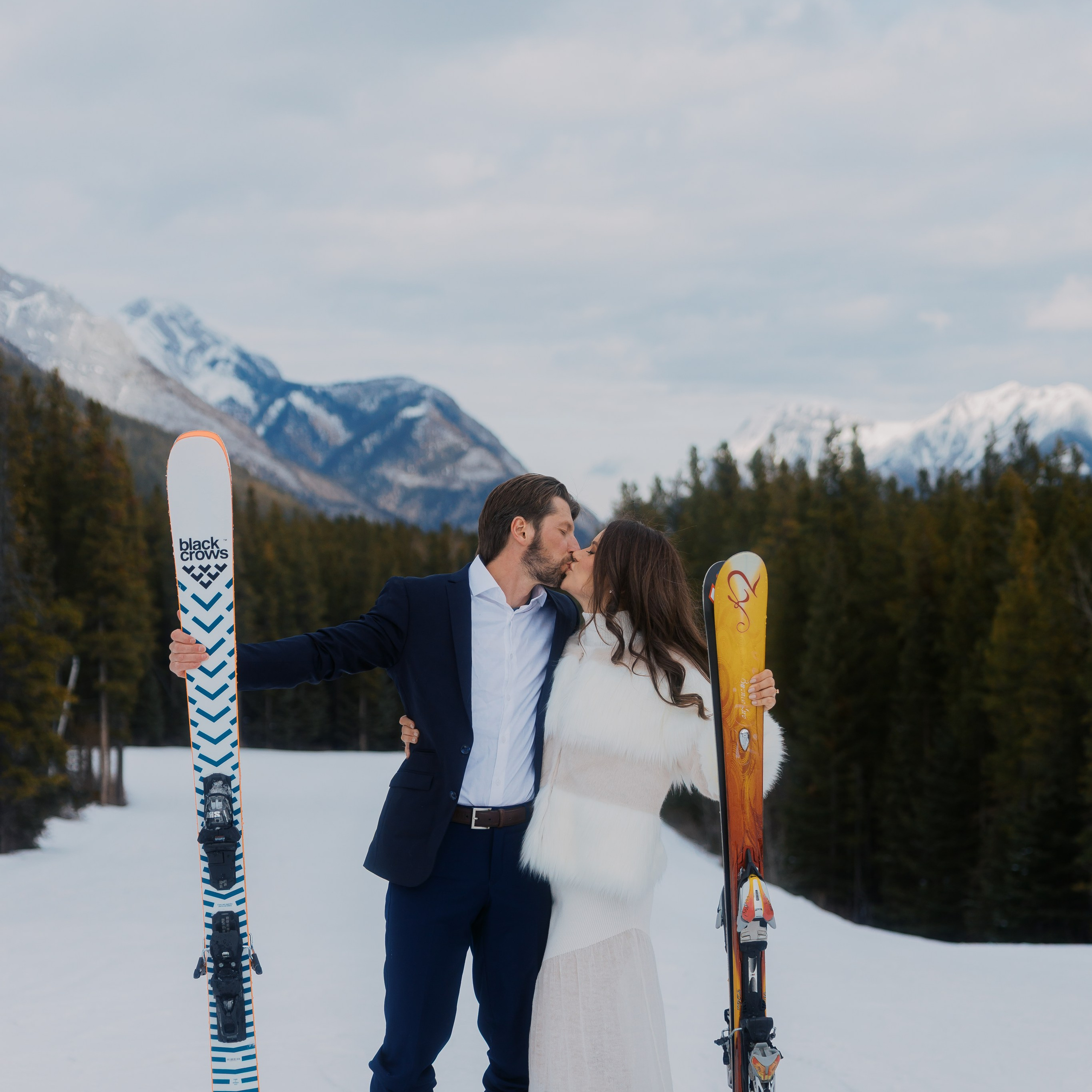 Ski engagement session