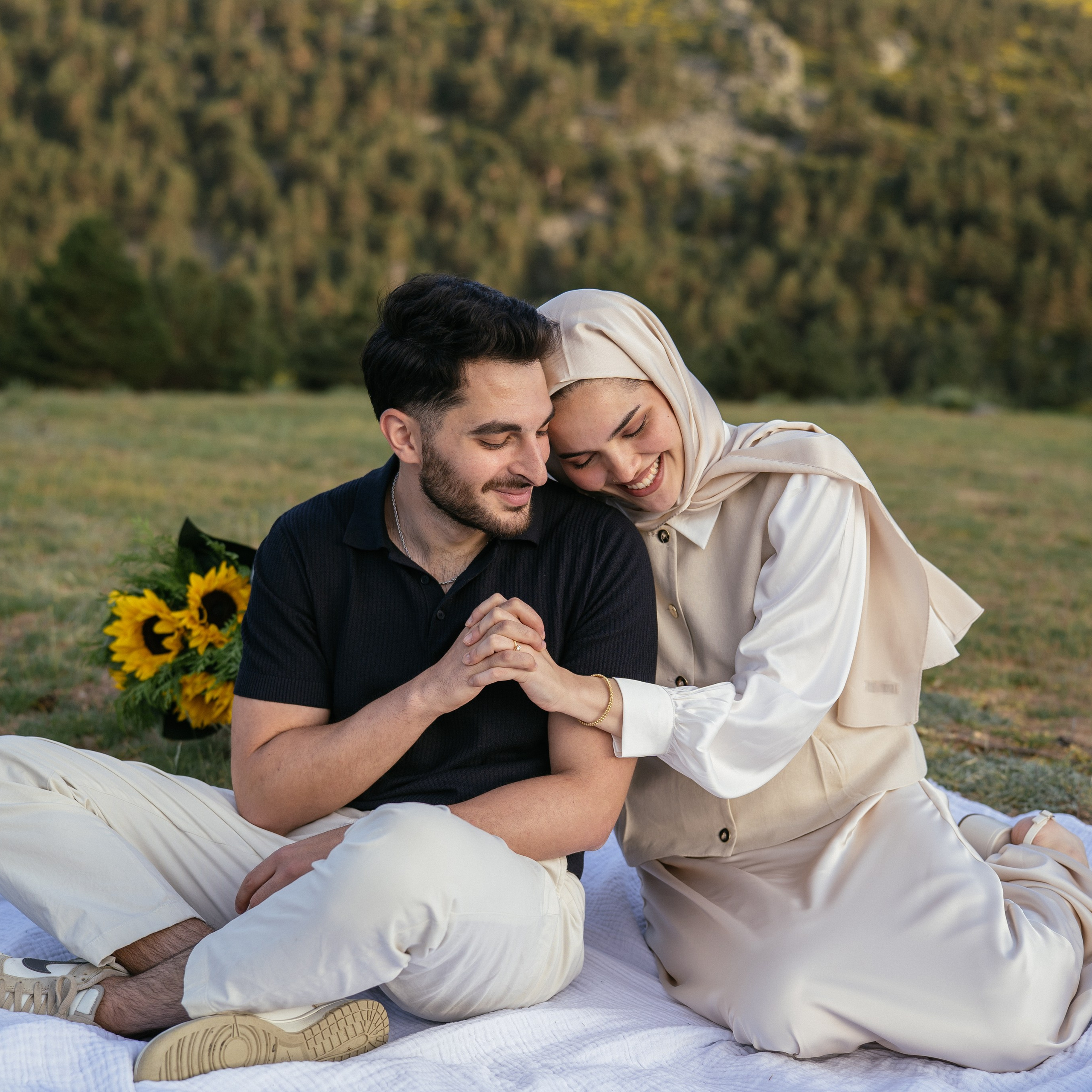 Marrige proposal in&nbsp;the mountains