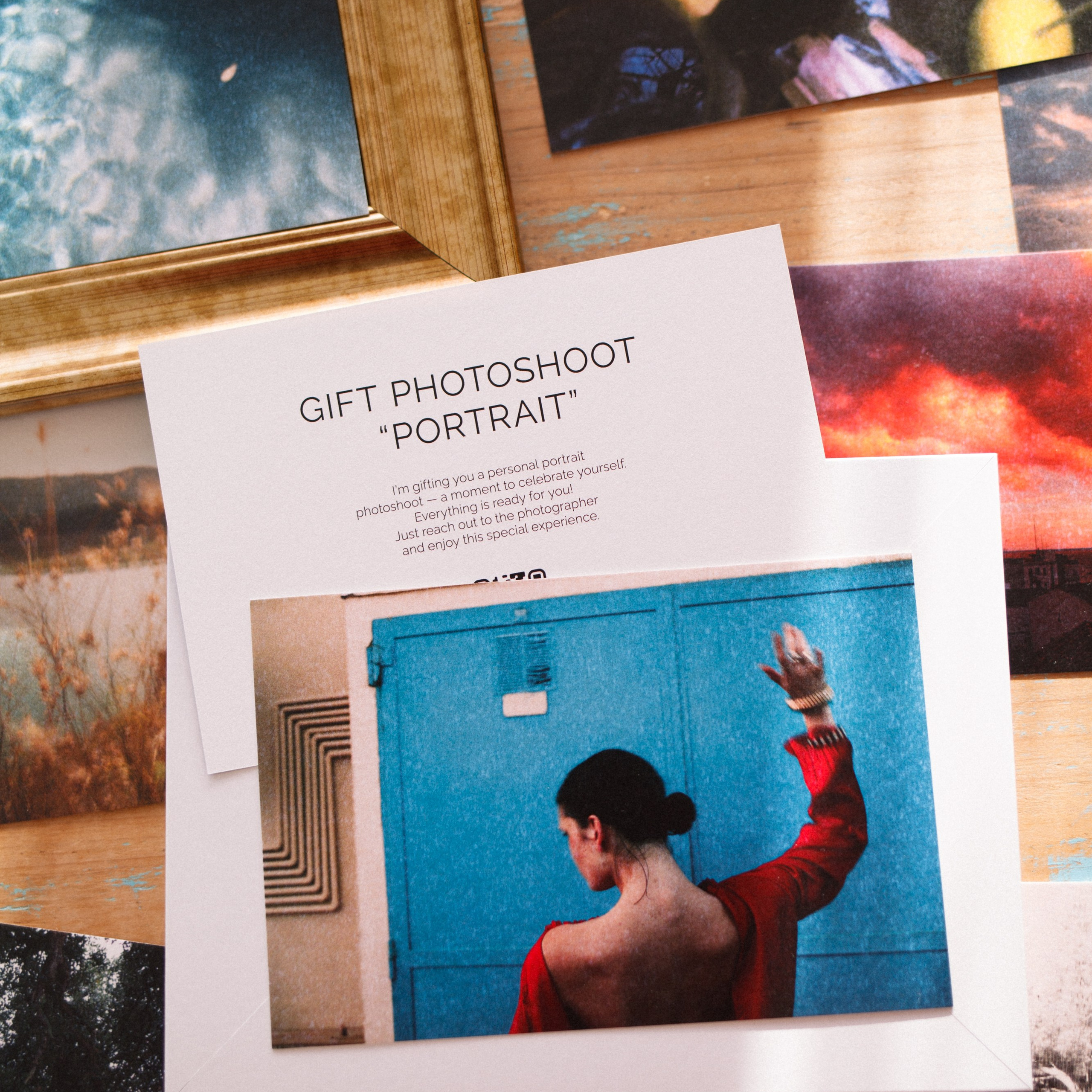 GIFT CERTIFICATE FOR PHOTOSHOOT 'PORTRAIT'