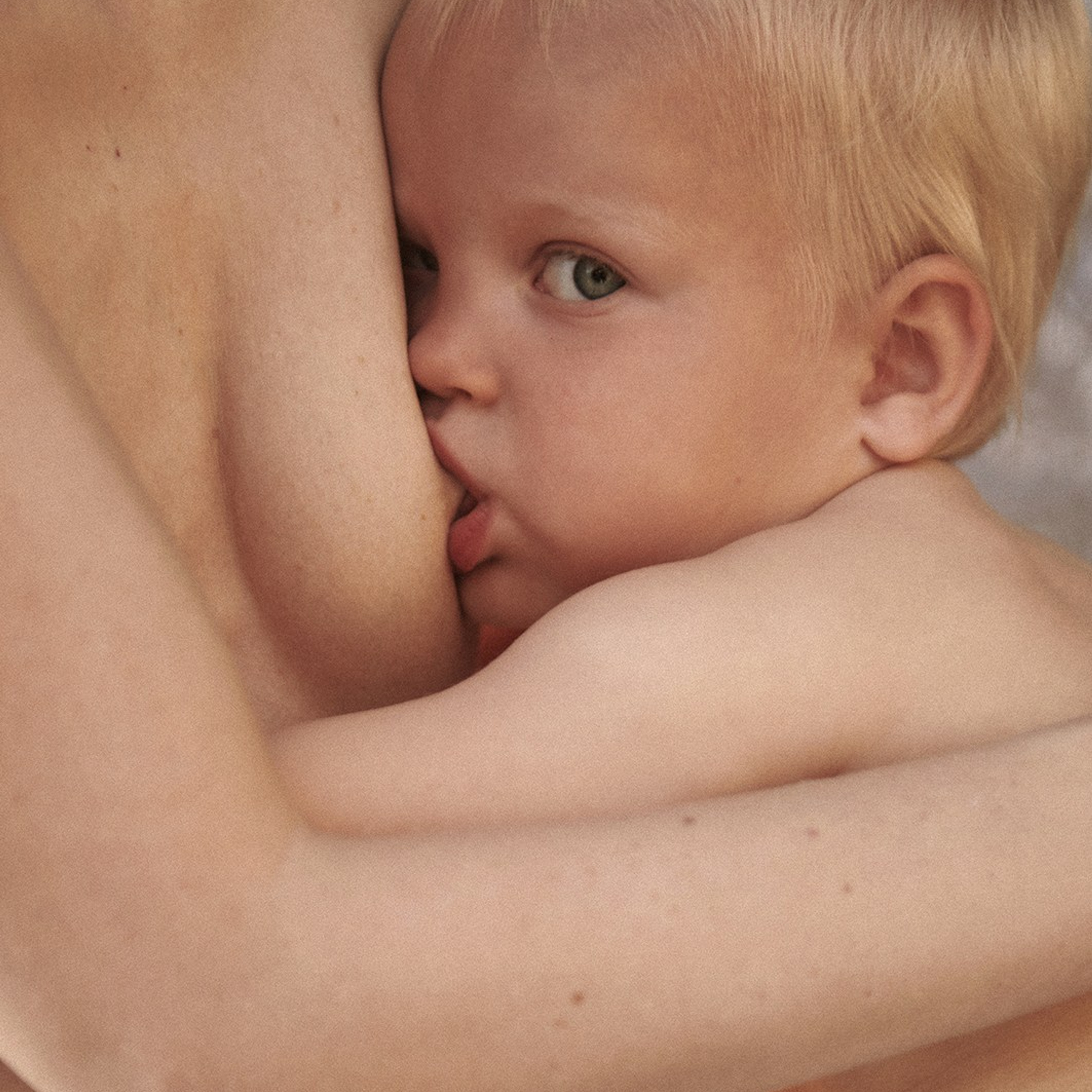 Lifestyle image of a mother breastfeed her baby 