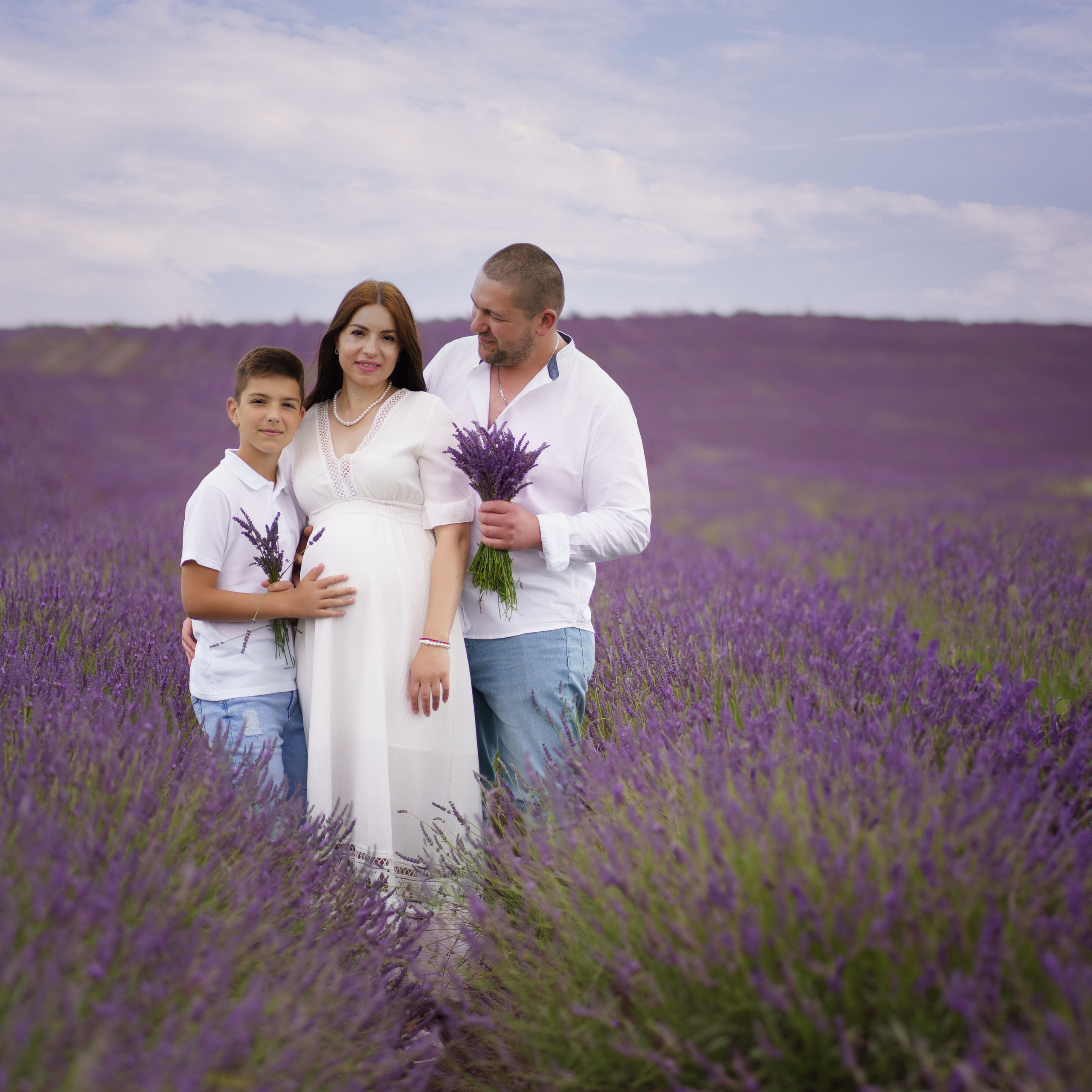 Ion & Rodica Семейные фото в лавандовом поле.