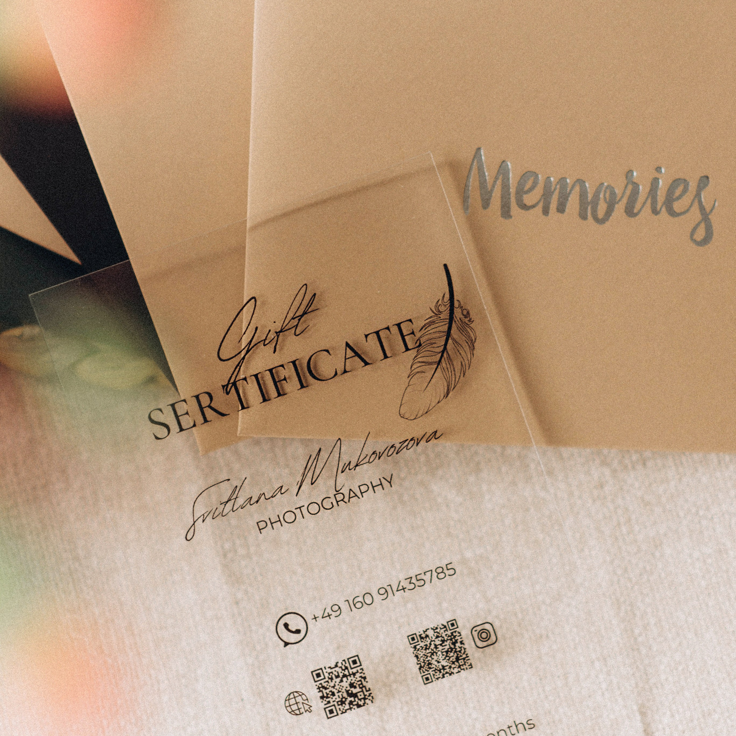 Gift SERTIFICATE. Семейный фотограф Лейпциг, Германия