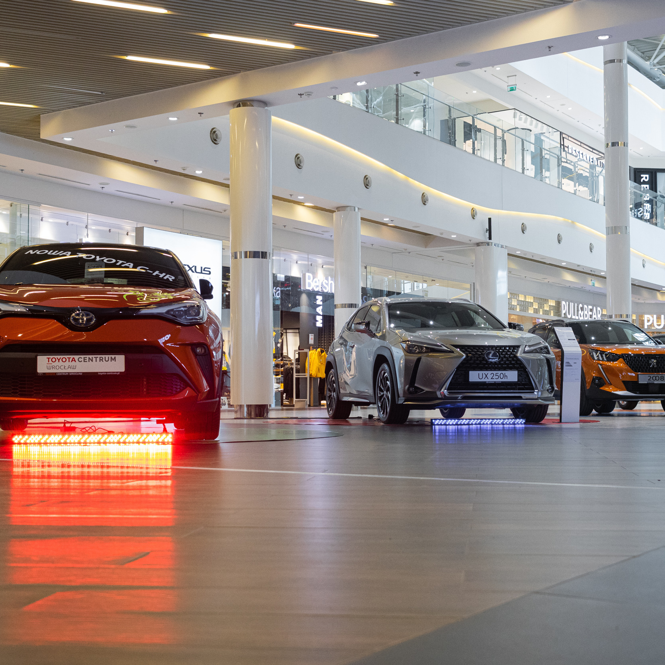 Car exhibition in Magnolia park Wrocław