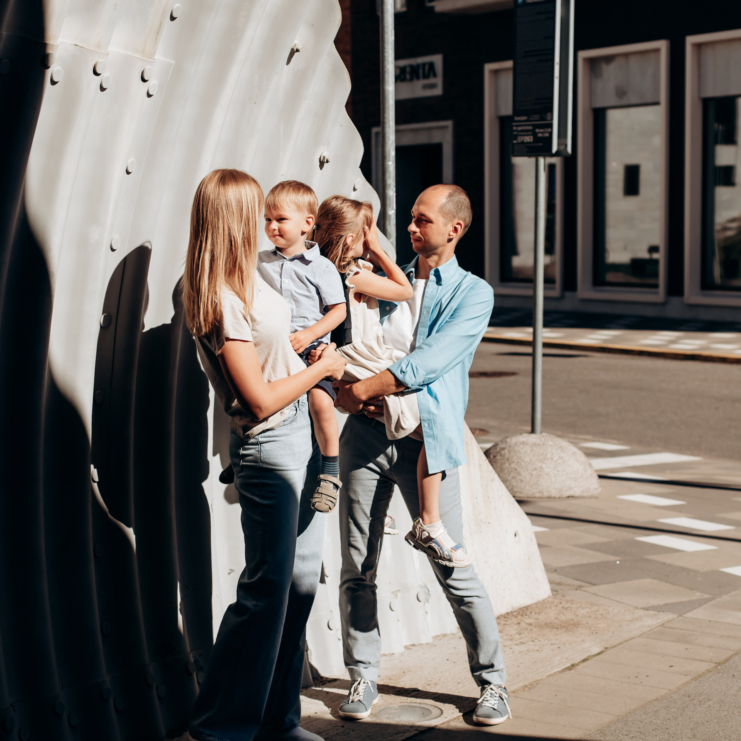 Наталья, Сергей, Полина и Тимур