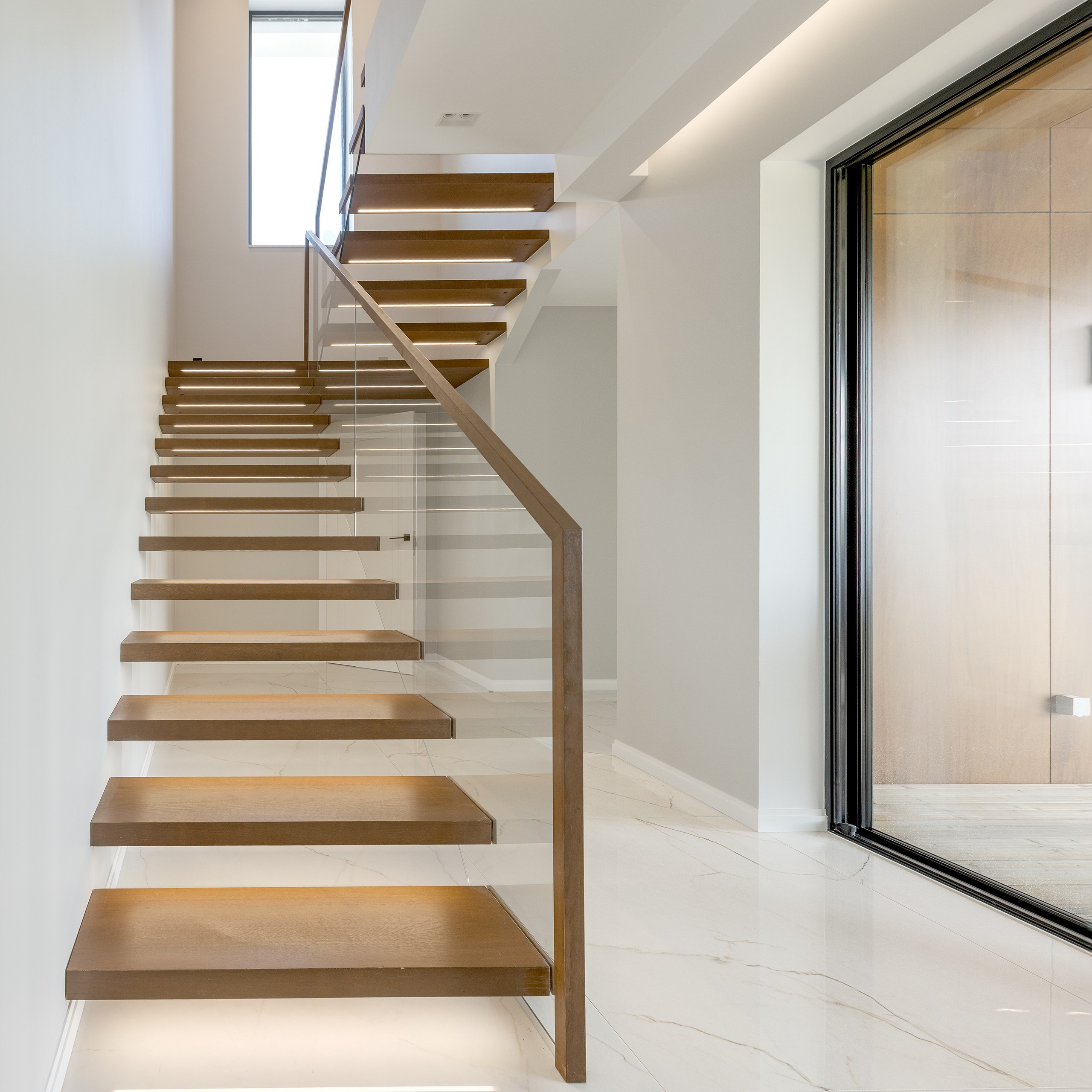 filming a staircase in a private house