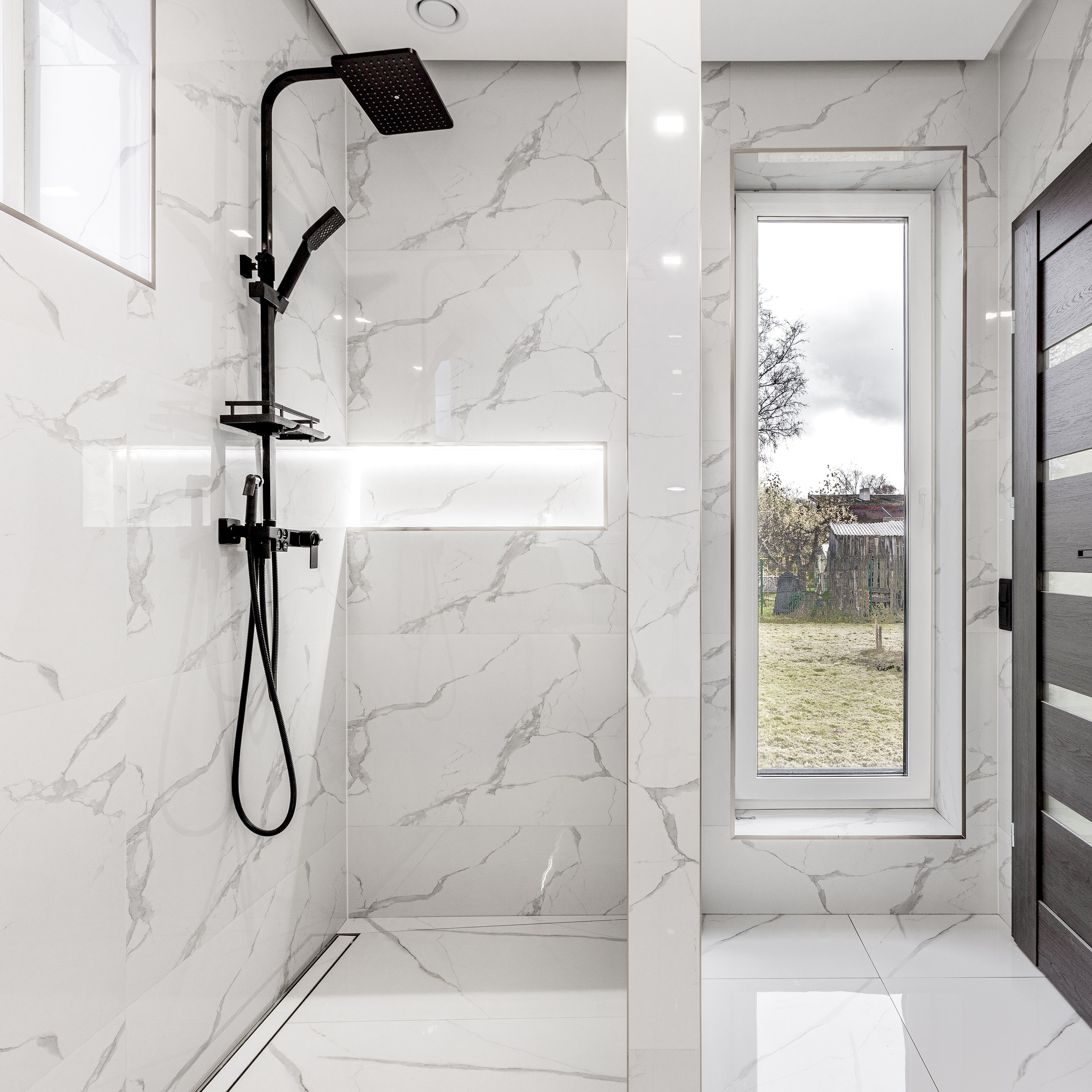 Modern bathroom professionally photographed for a real estate listing