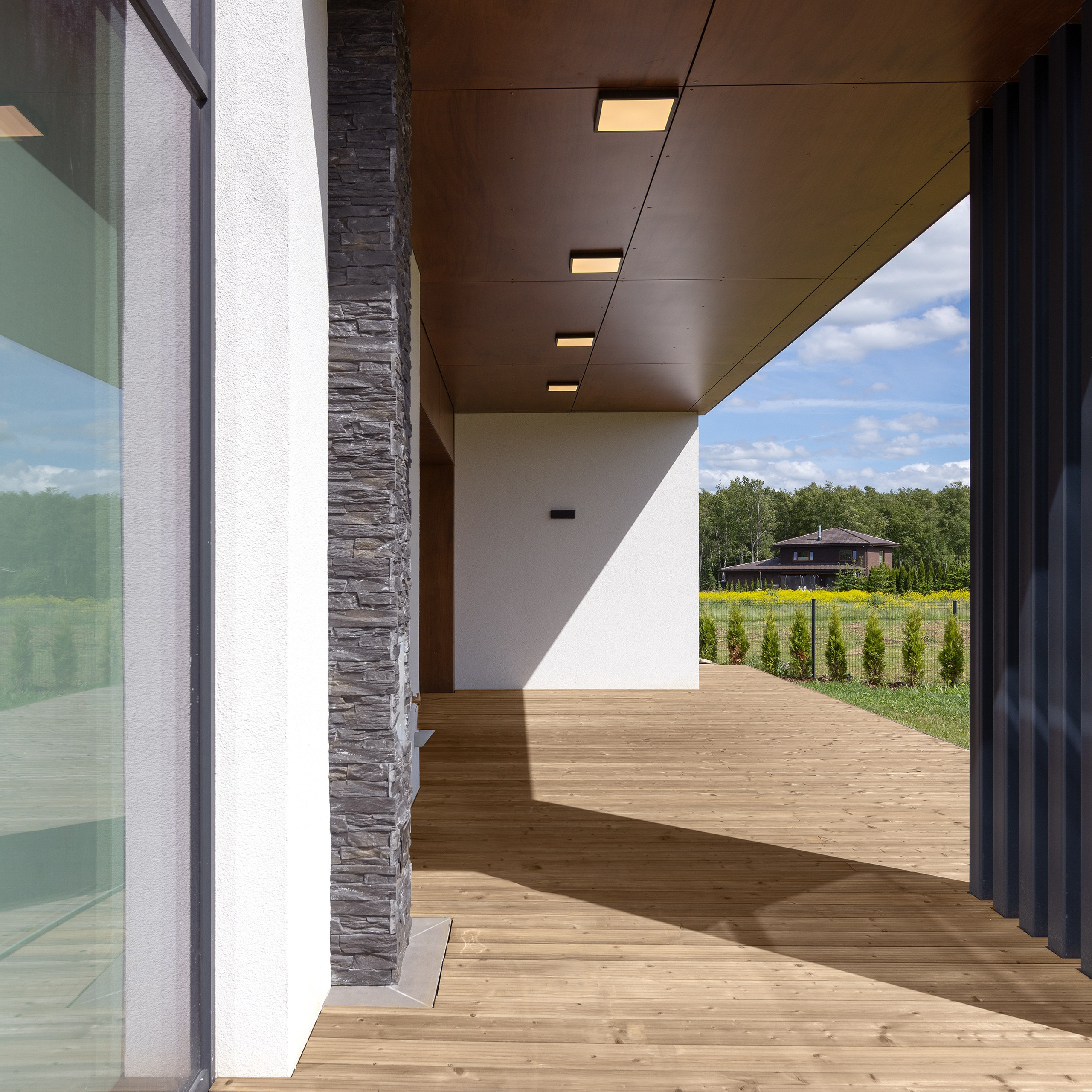 Architectural elements in a private home real estate photography