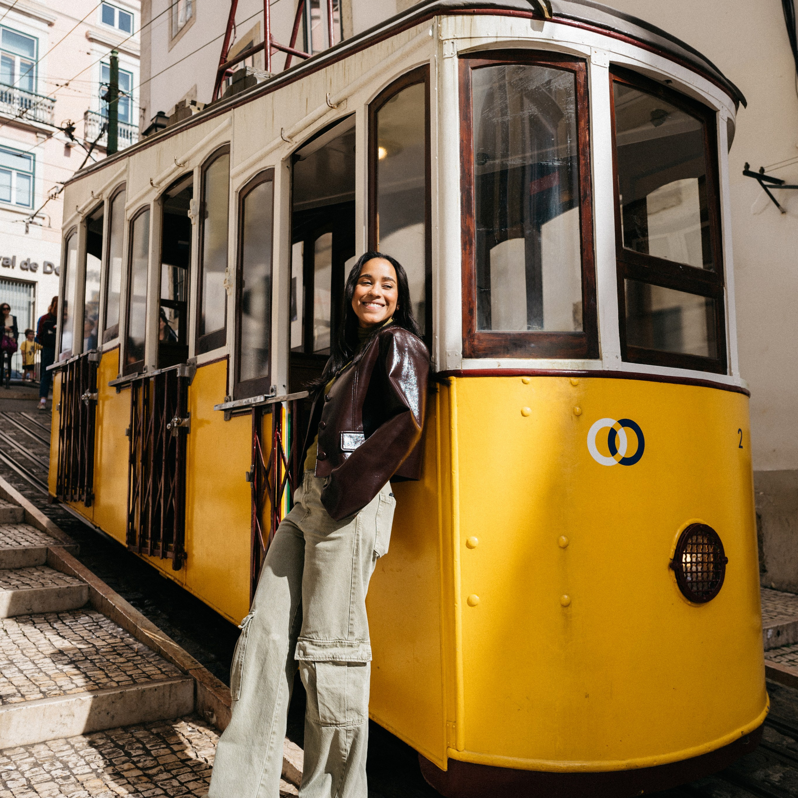 Yellow trams