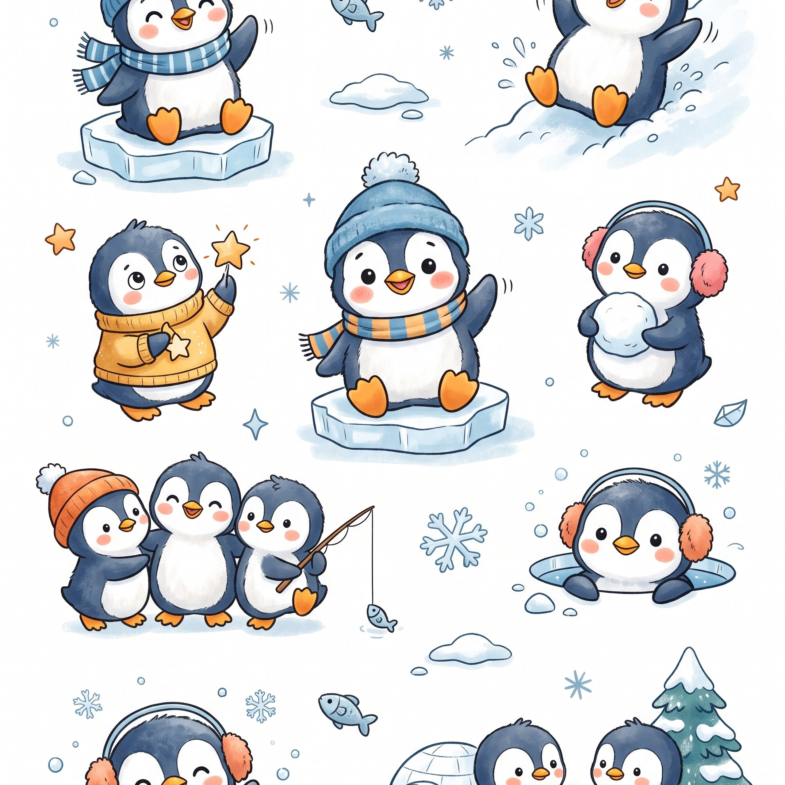 Cute cartoon vector illustration