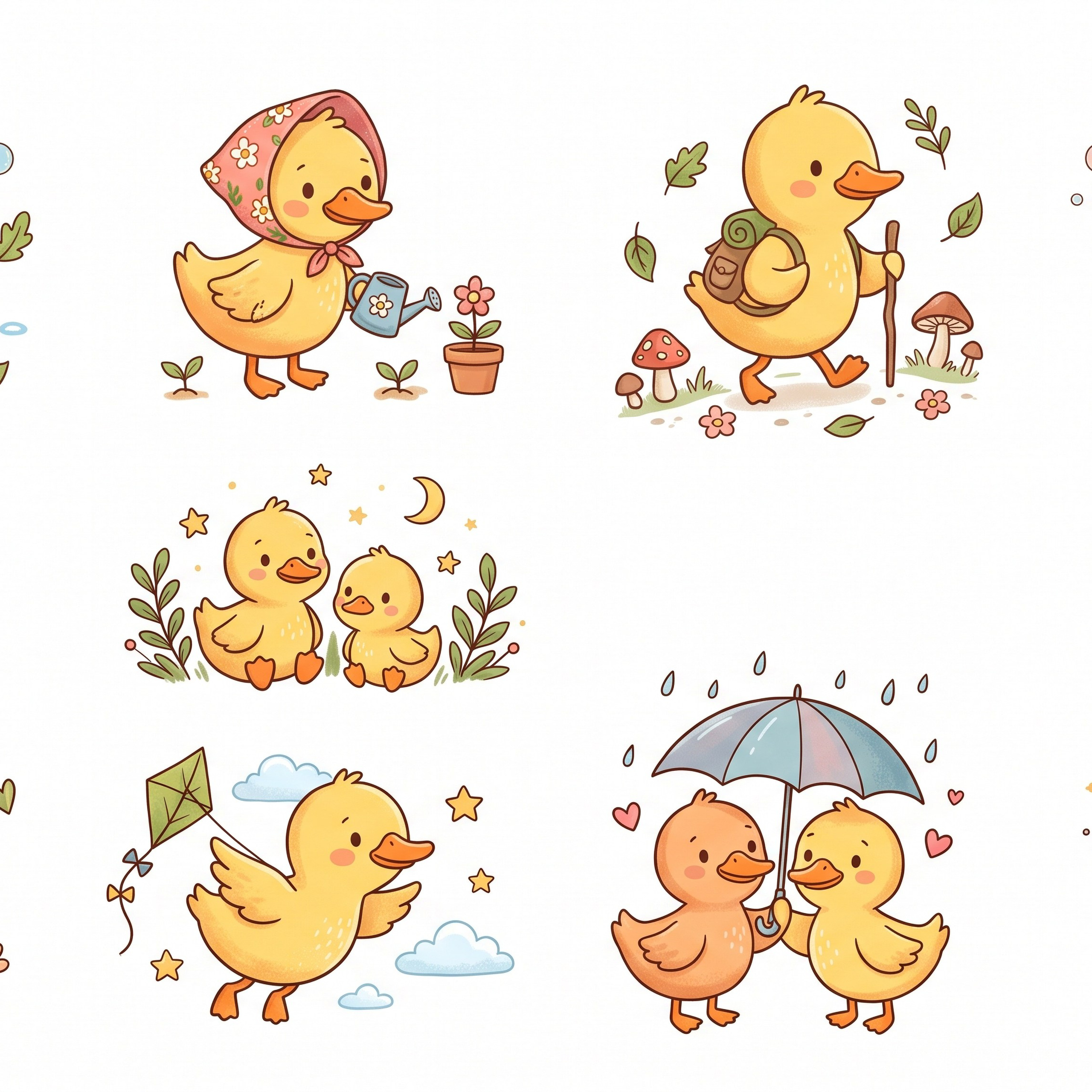 Vector animals cute illustrations