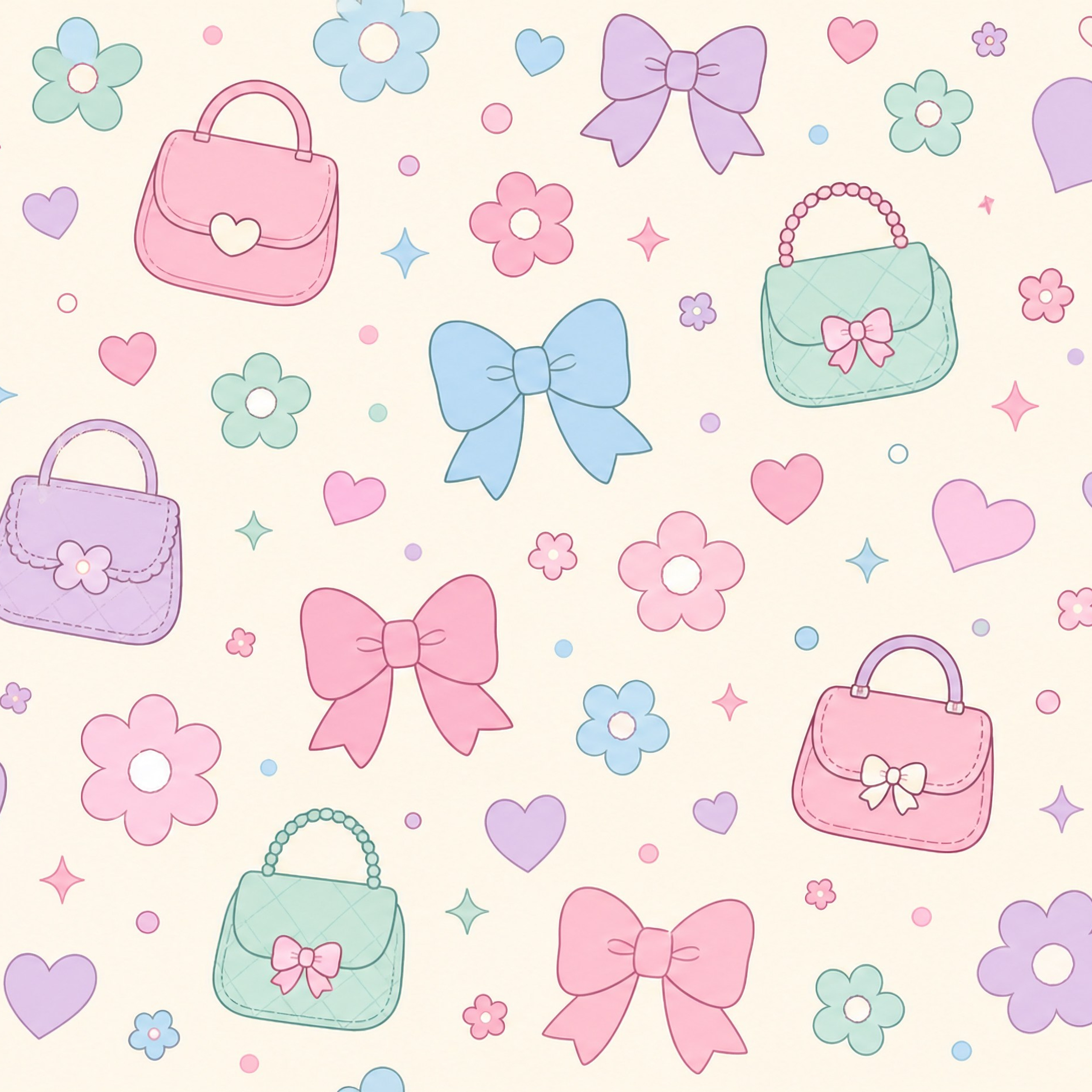 Vector cute pink bow