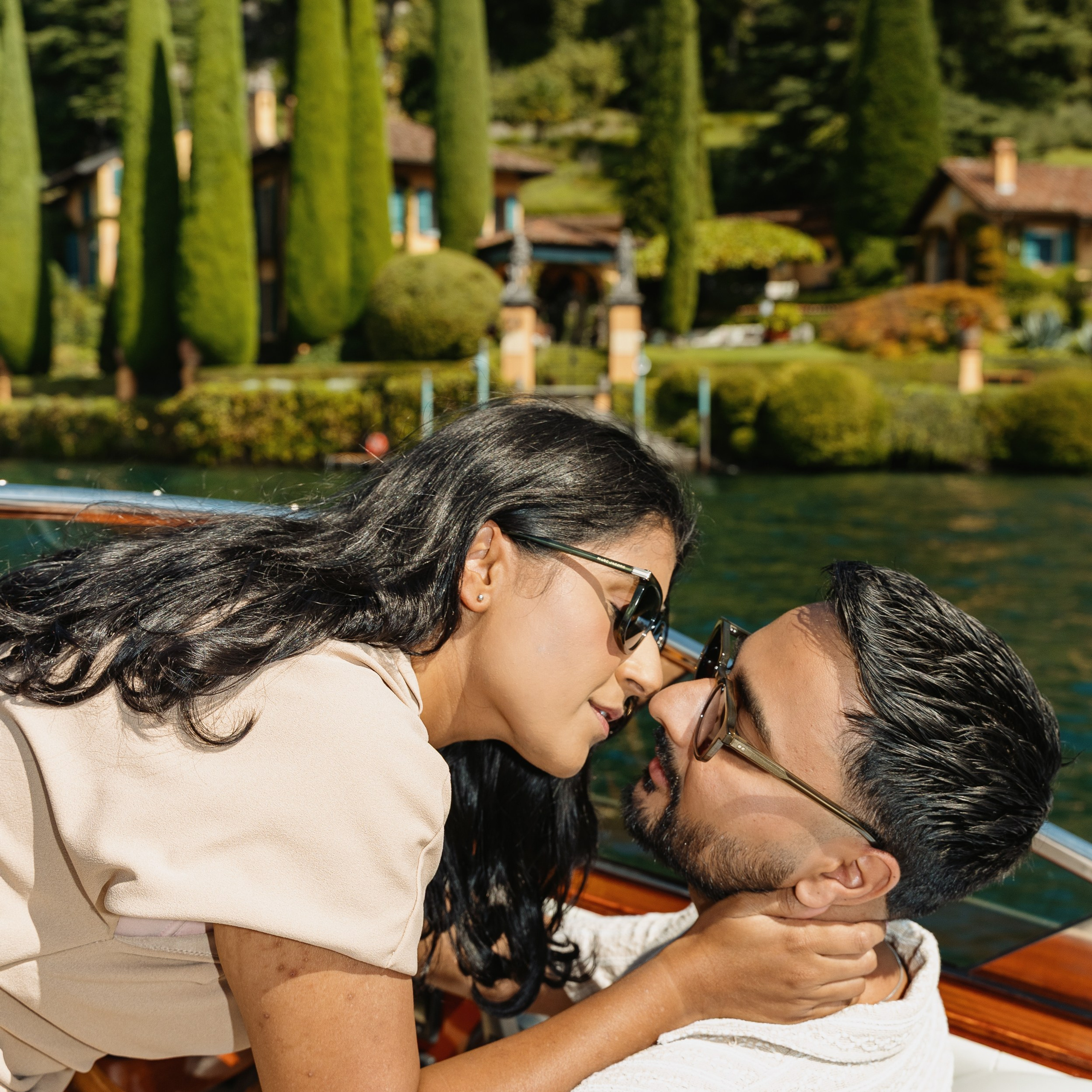 Lake Como Proposal on a Boat
