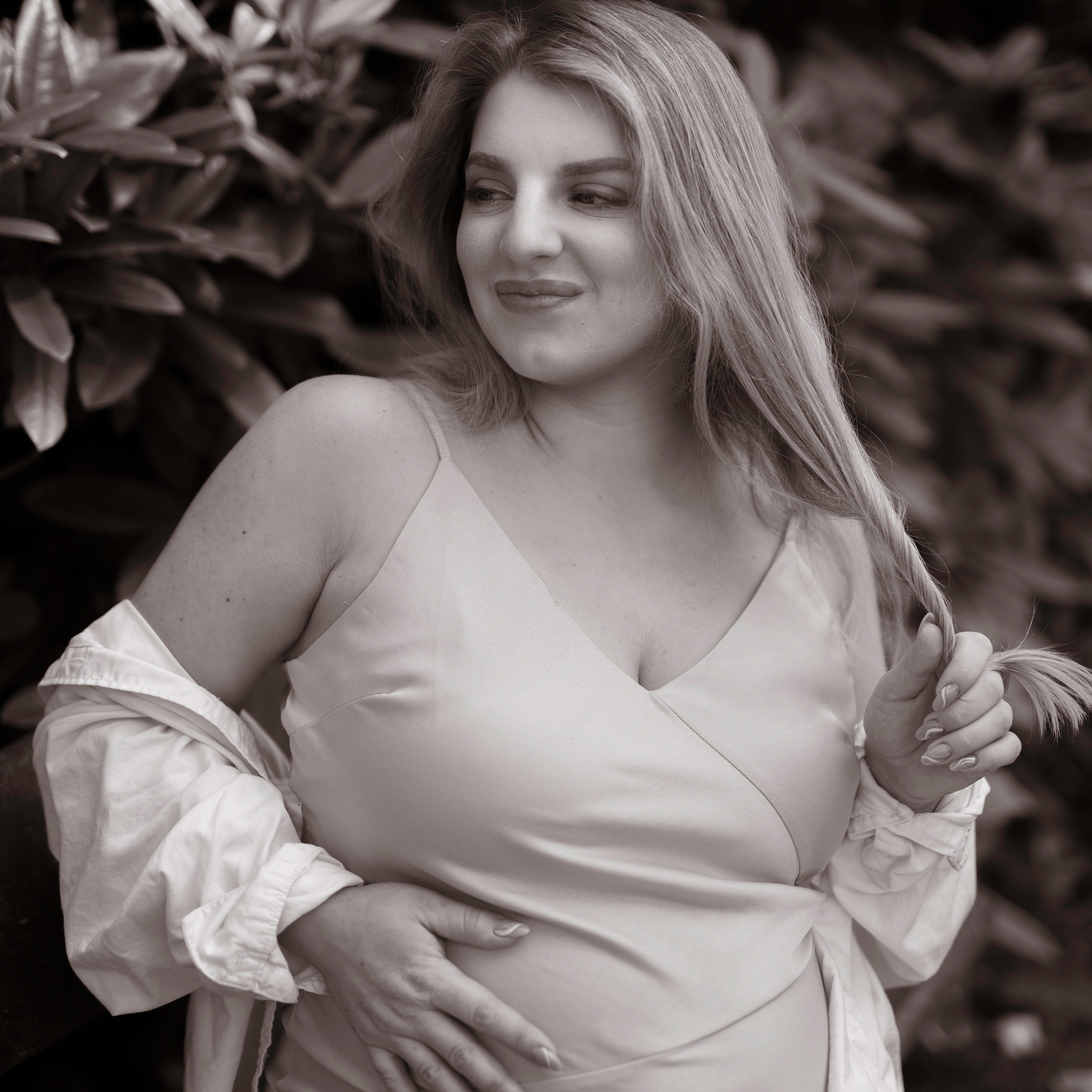 "A photoshoot amidst the stunning Rhododendrons of Leeds, capturing the beauty of nature.".