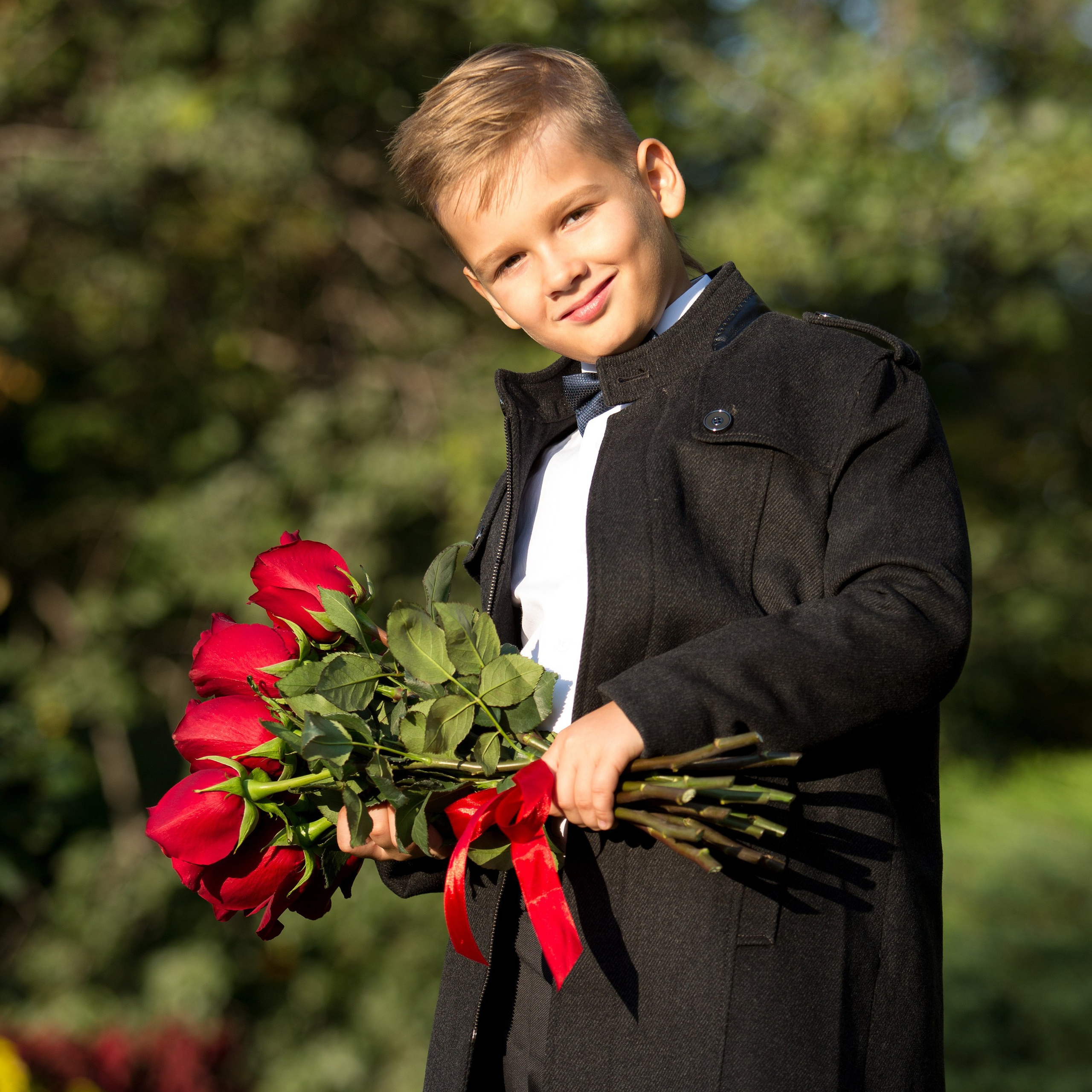 Le premier jour de vie scolaire. Le bonheur d’être la mère de ce garçon