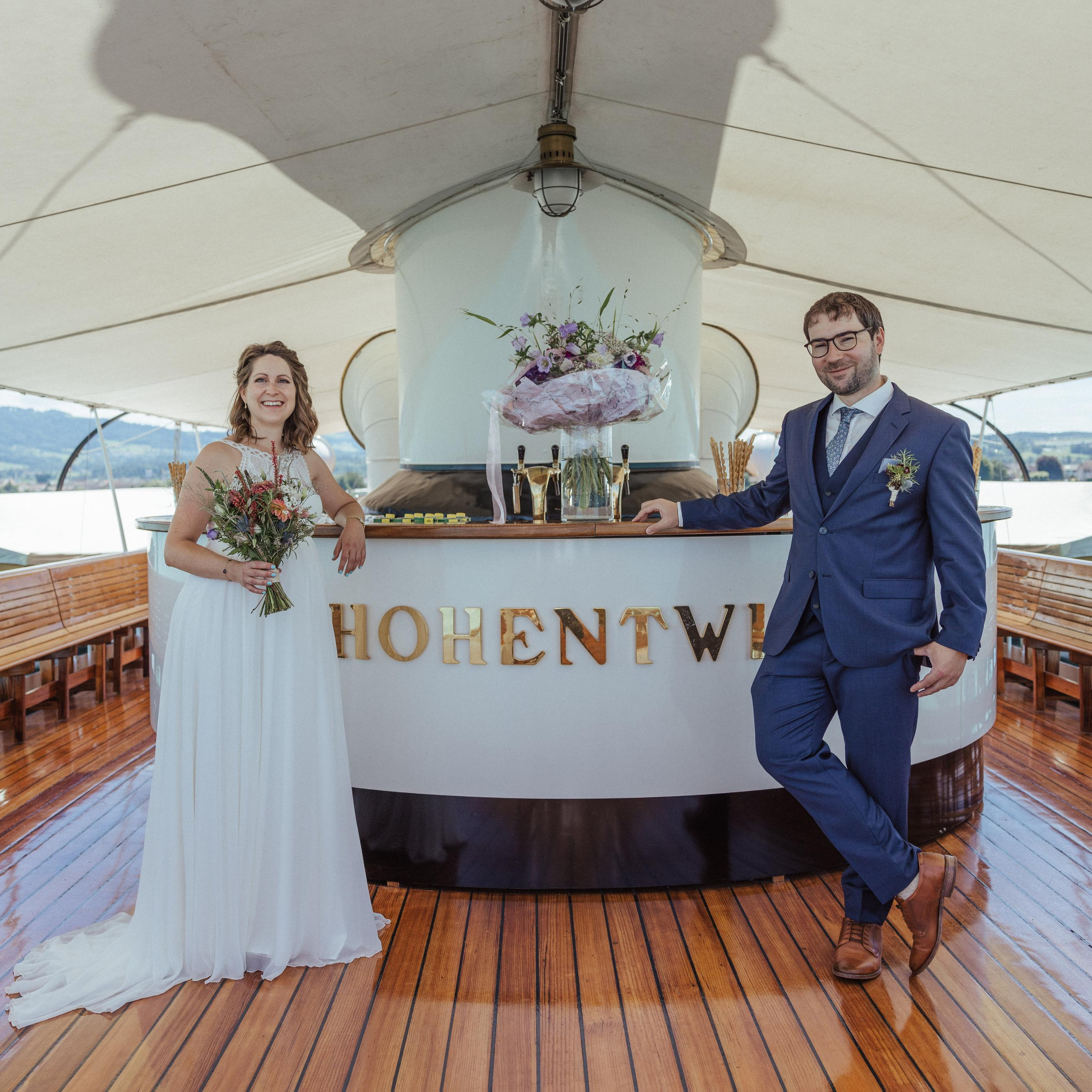 Hochzeit am Bodensee, Arbon, Schiff Hohentwiel