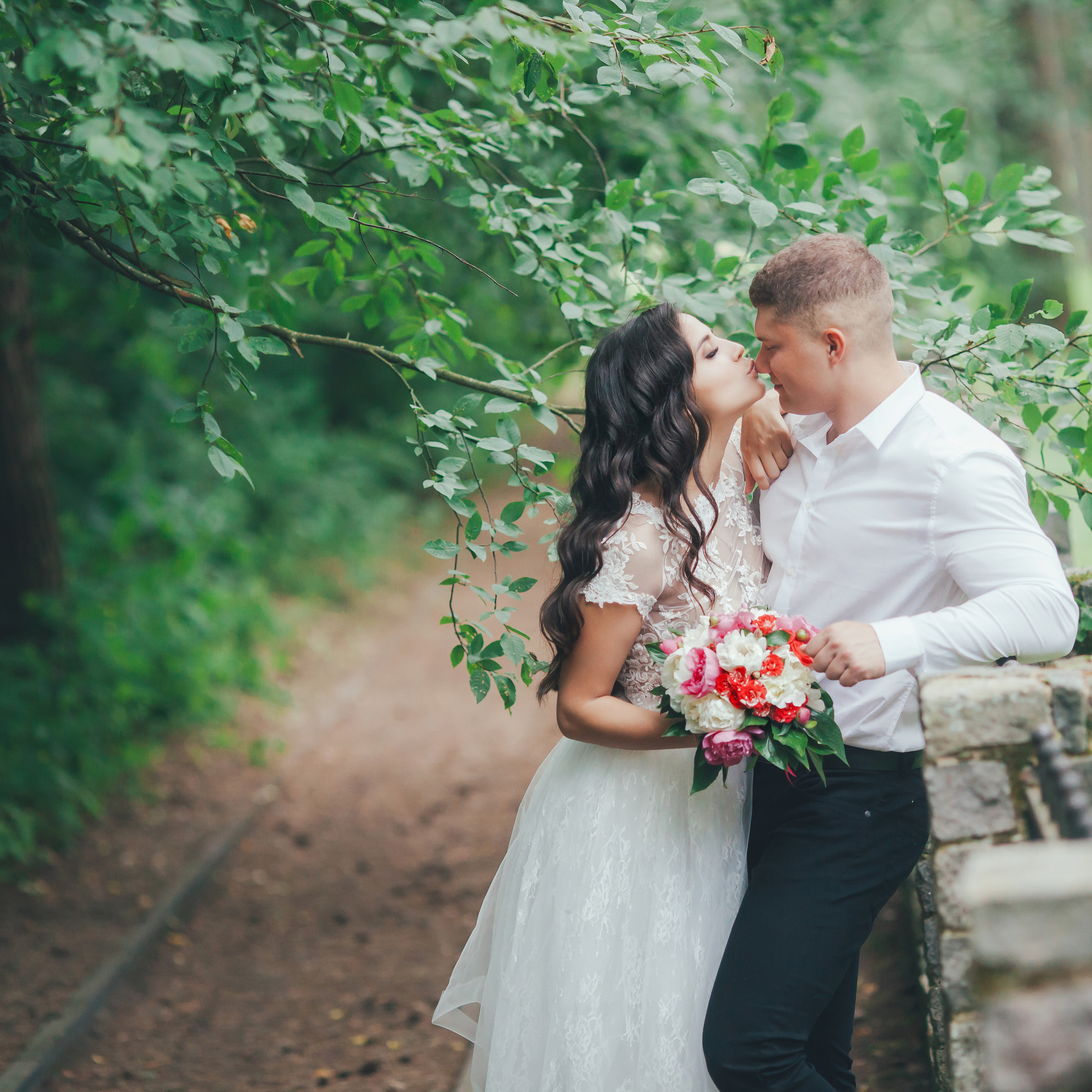 Дима и Лена, прогулка