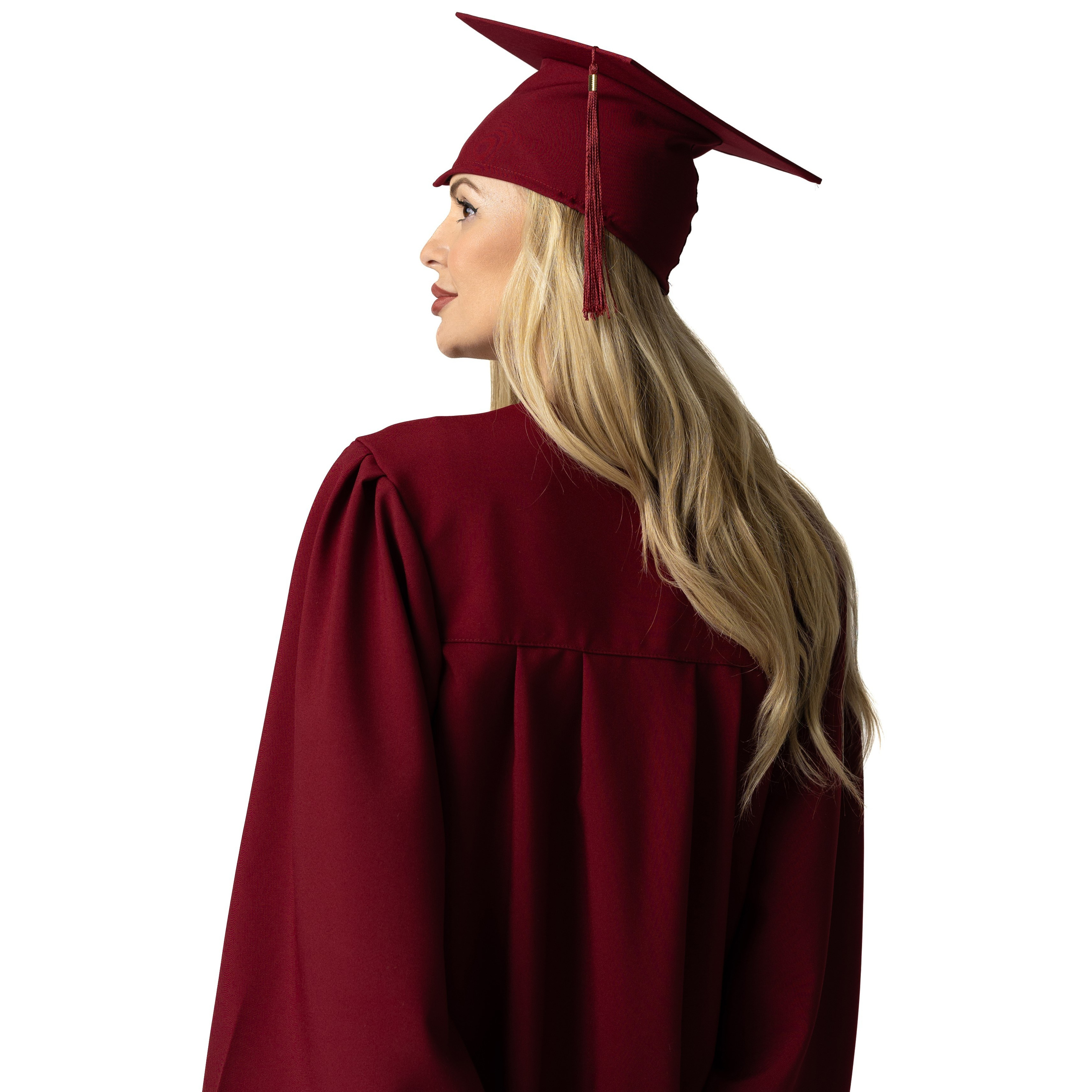 Комплект тога и шапка за ученици — бордо. 🎓 Togiishapki.bg — Тоги и академични шапки за дипломиране на студенти, ученици и деца