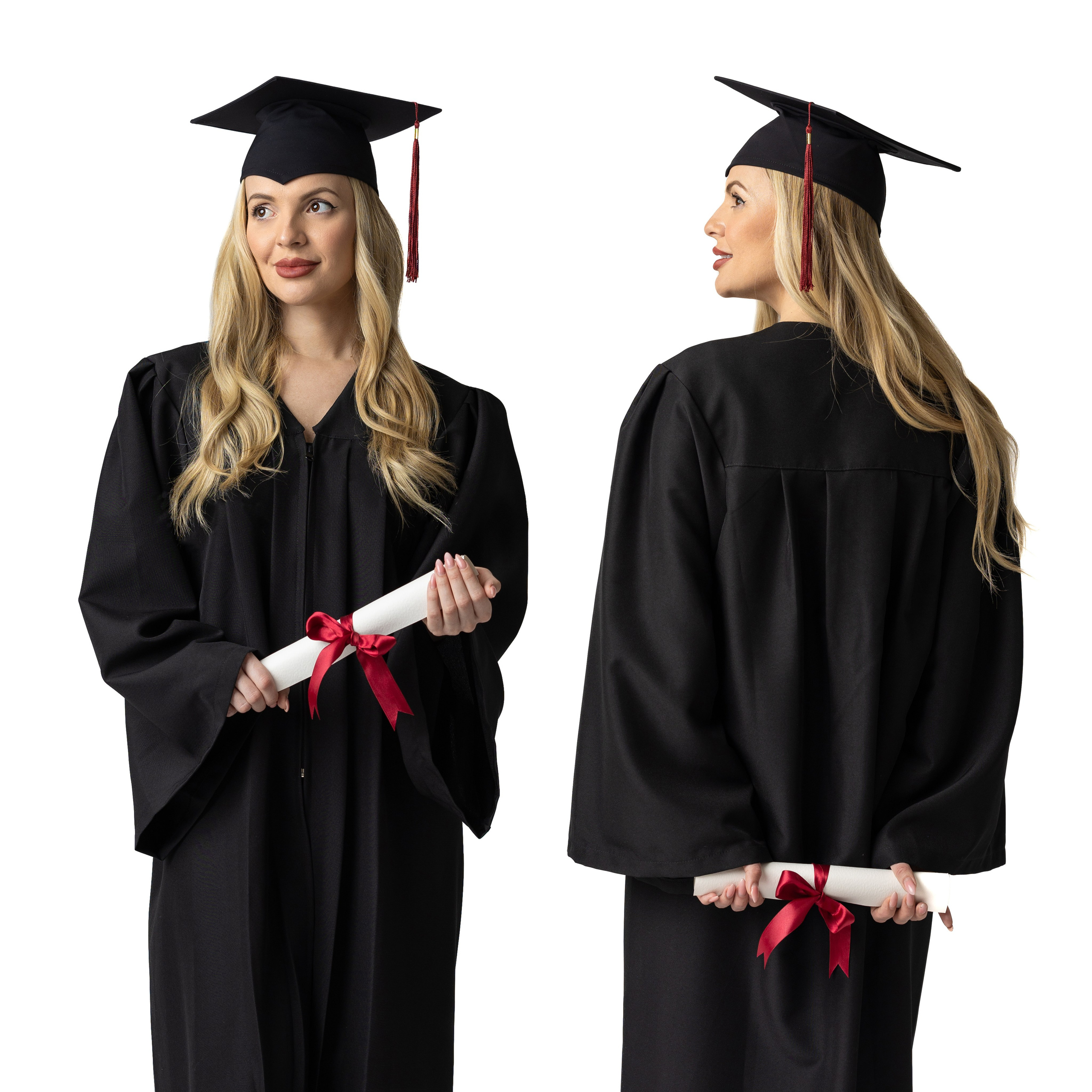 Комплект черна тога и шапка за ученици. 🎓 Togiishapki.bg — Тоги и академични шапки за дипломиране на студенти, ученици и деца